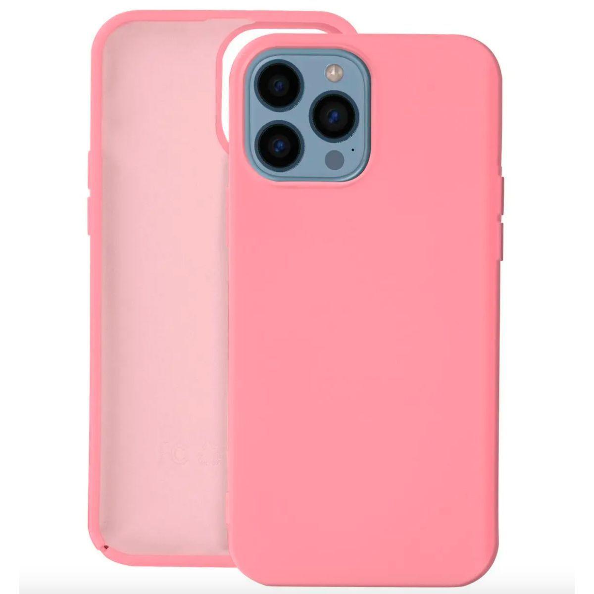 Carcasa Para iPhone 15 Goma Rosado-0