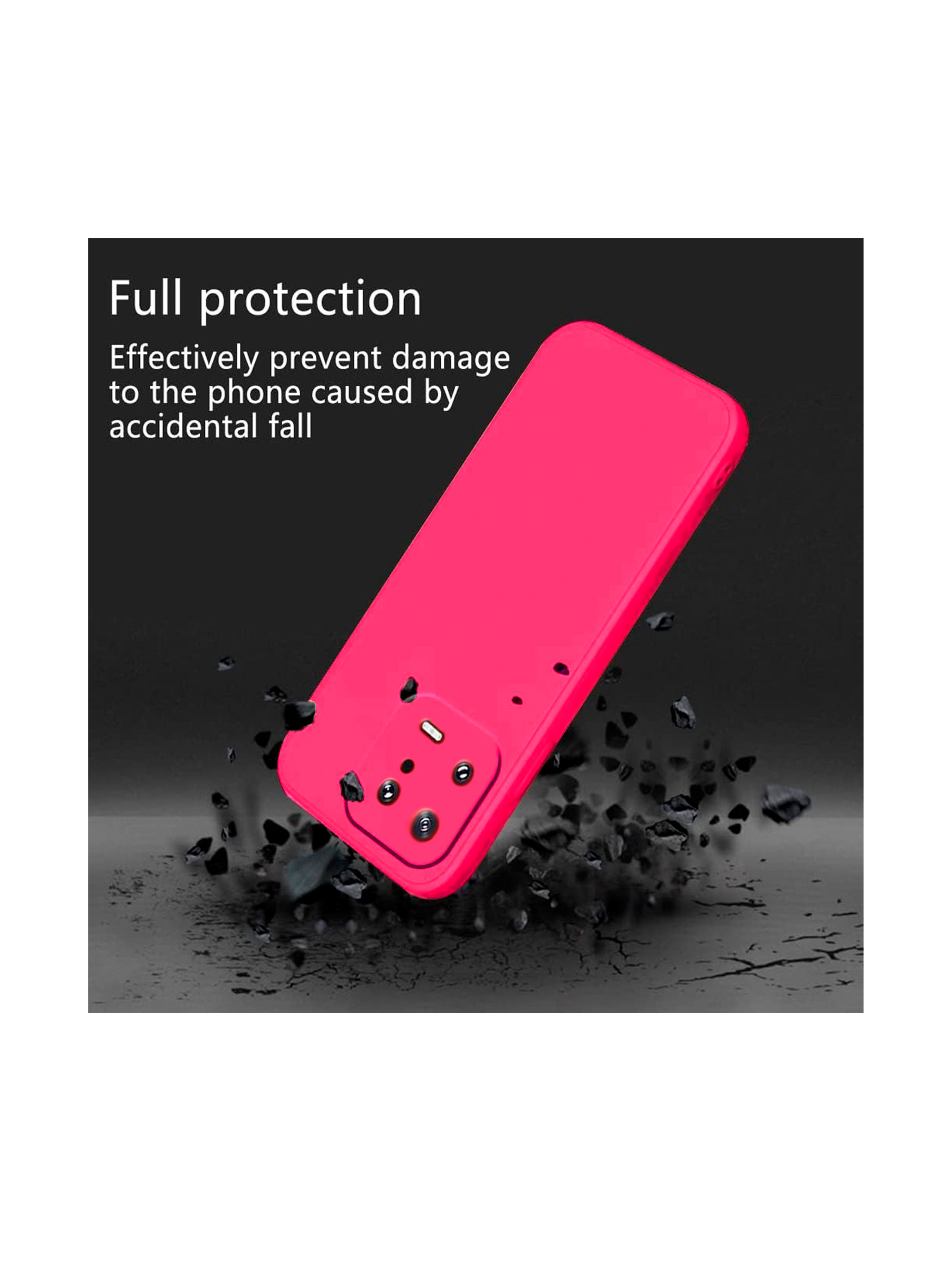 Carcasa Para Xiaomi 13 Goma Fucsia-2