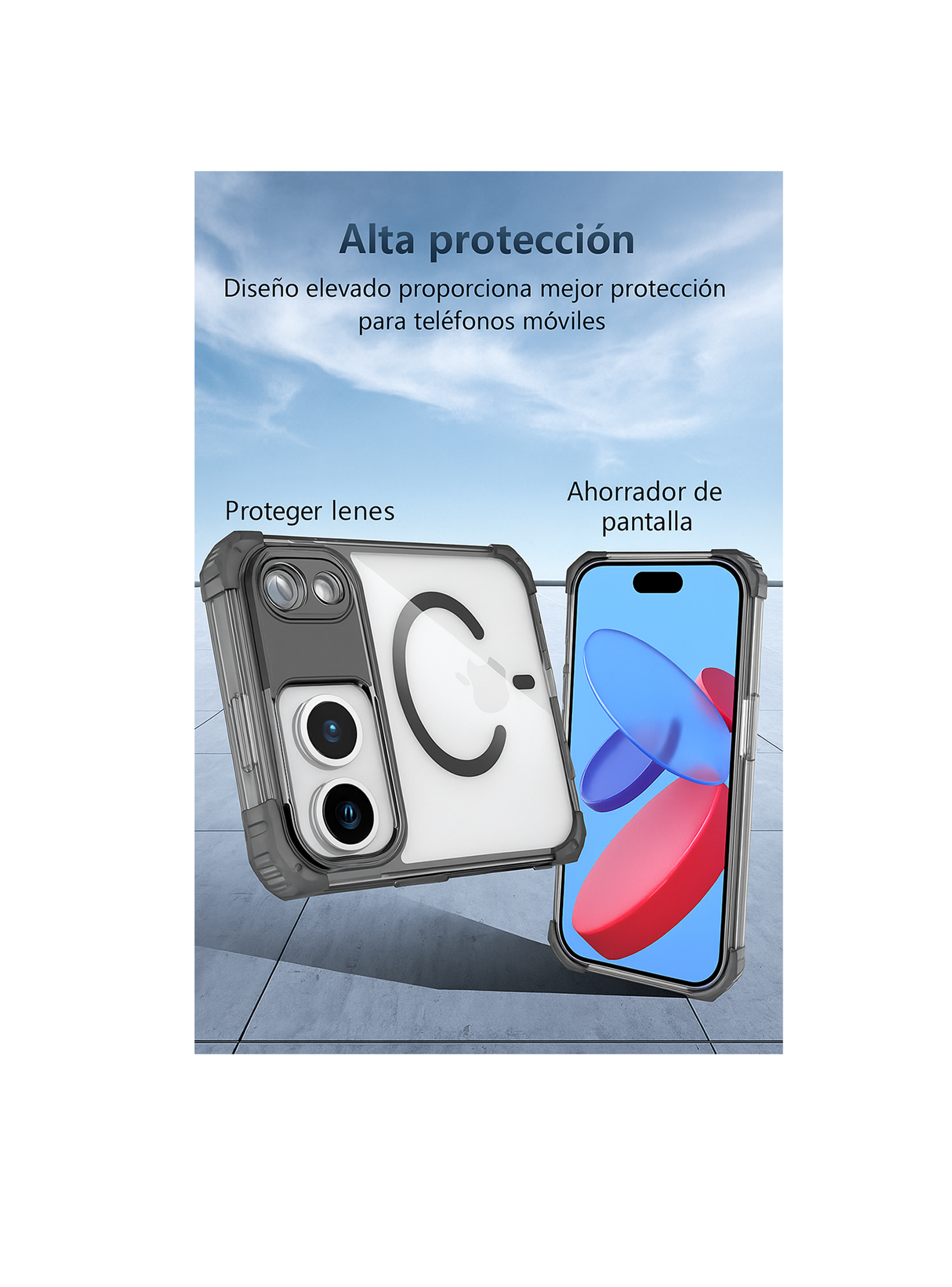 Carcasa Antishock Clear Para iPhone 17 Pro Max Magsafe-6