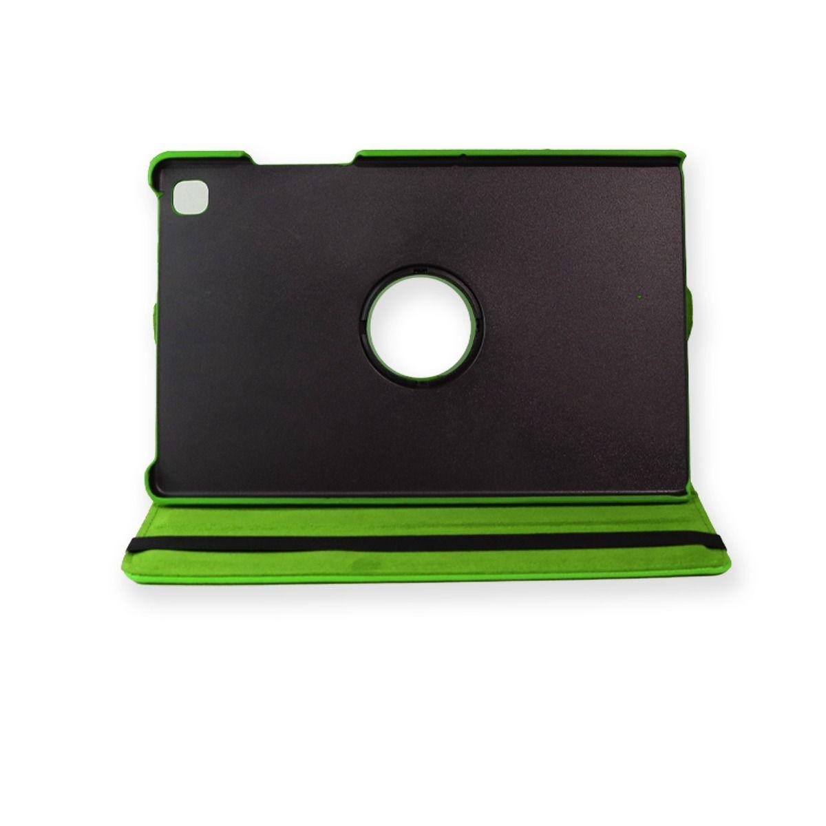 Funda Giratoria + Lamina Para Tablet Samsung Tab A7 T500 / T505 Verde-6