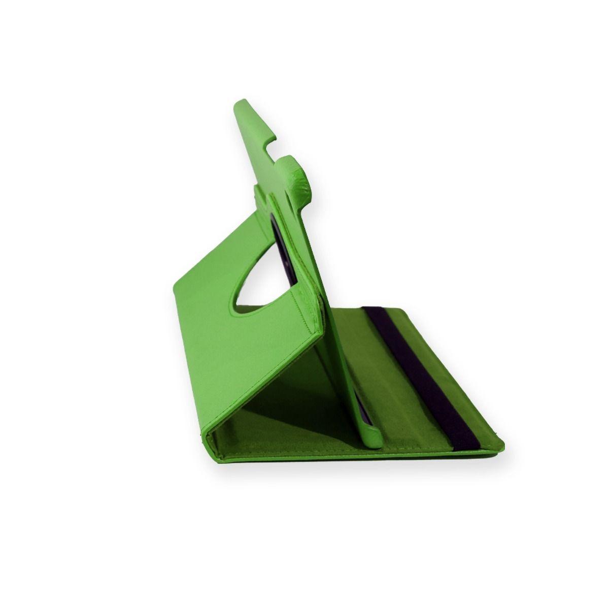 Funda Giratoria + Lamina Para Tablet Samsung Tab A7 T500 / T505 Verde-5