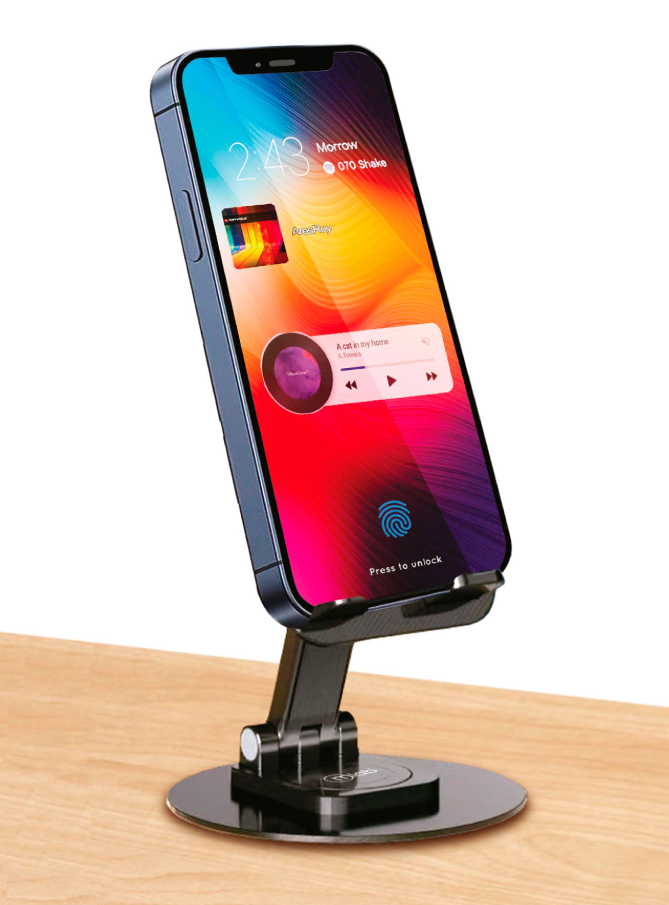 Soporte De Telefono Base Antideslizante Escritorio 4"-10"-5