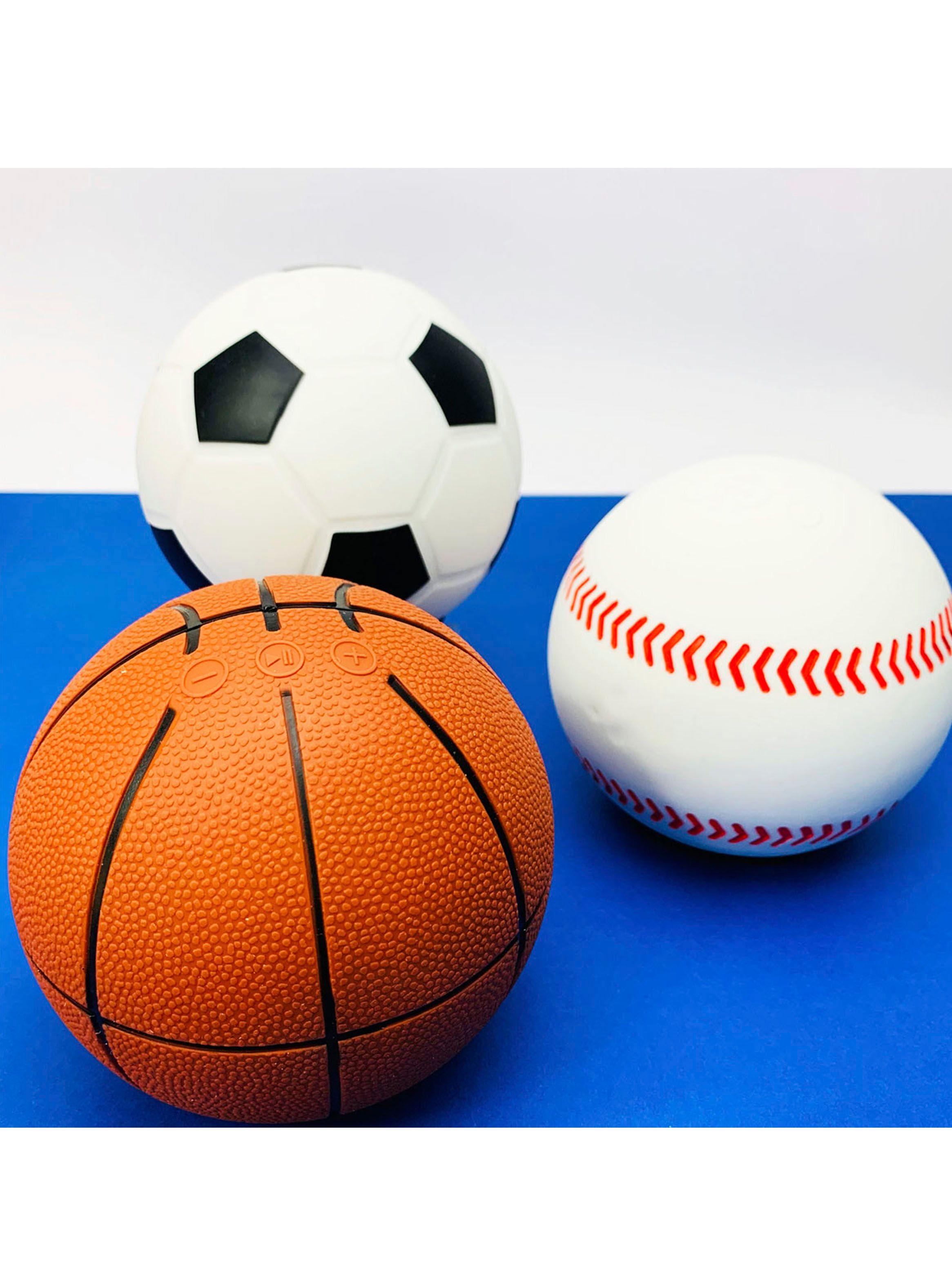 Parlante Bluetooth USB Micro SD Diseño Deportivo Baseball-1