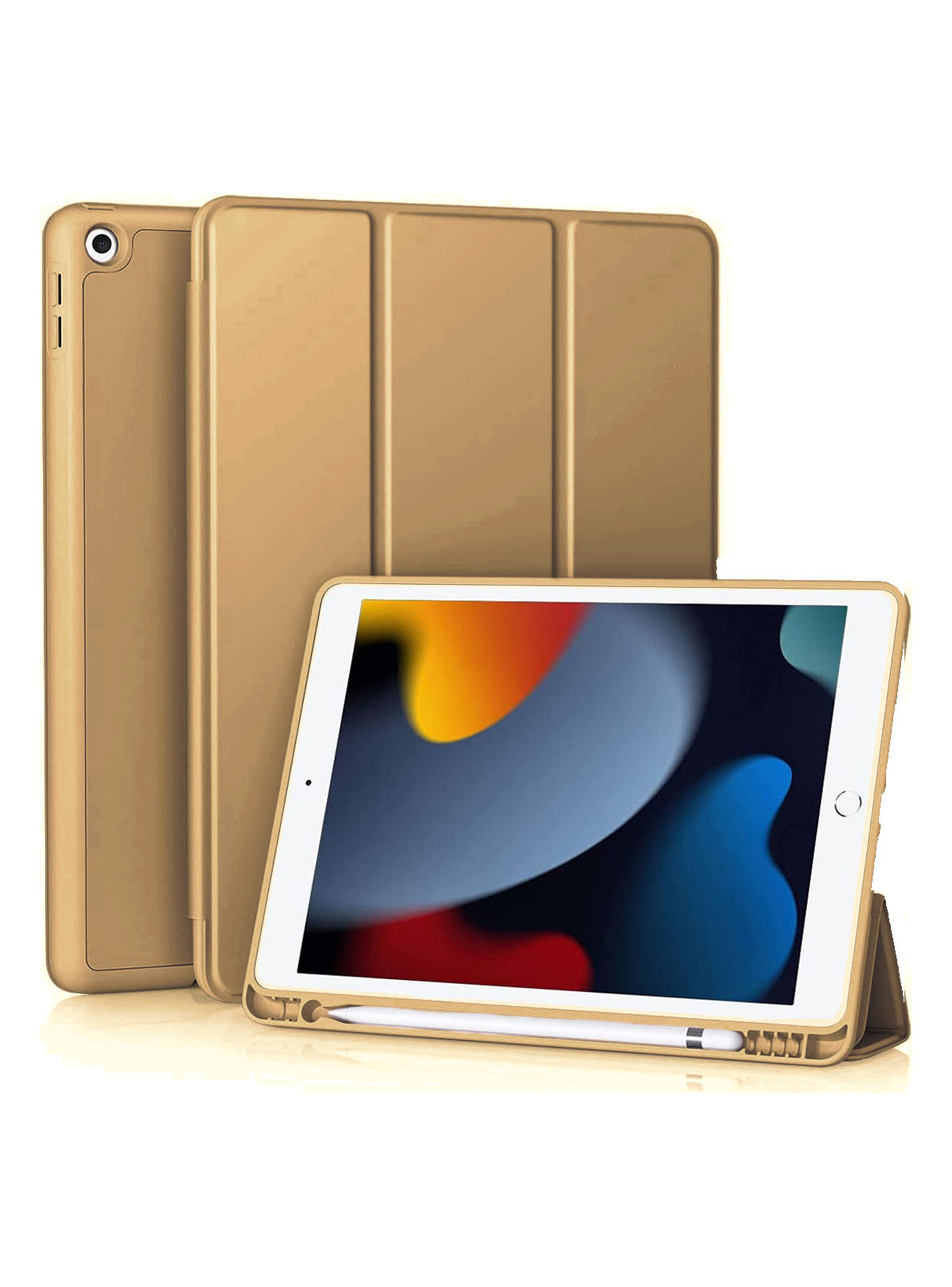 Funda Smart Cover  iPad Air 10.9 4ta 5ta C/ Ranura Dorado-1