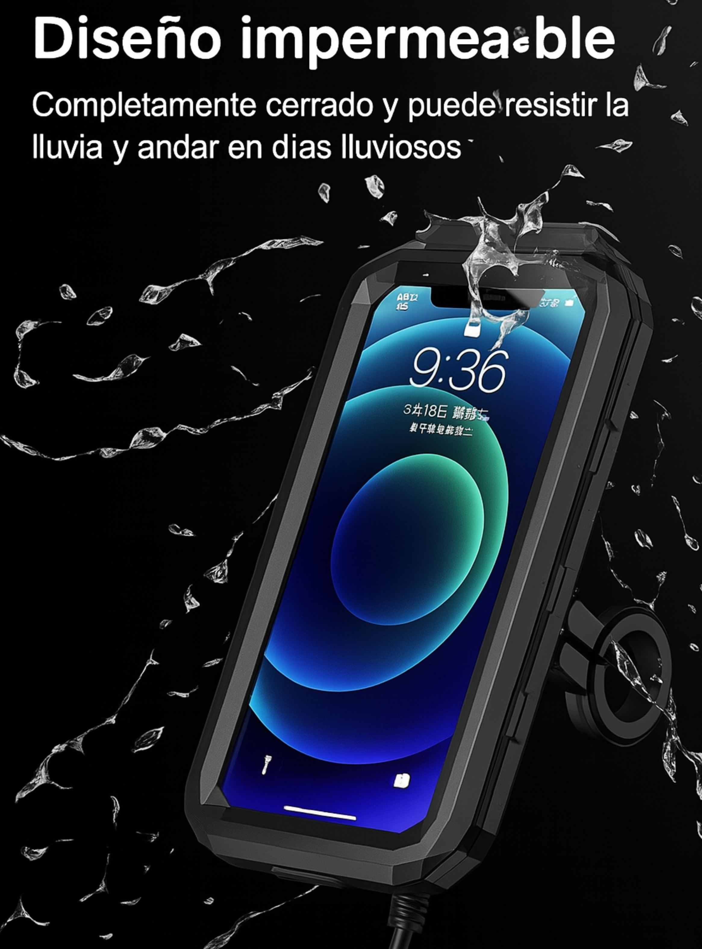 Soporte Impermeable Universal Para Moto Para Celular-4