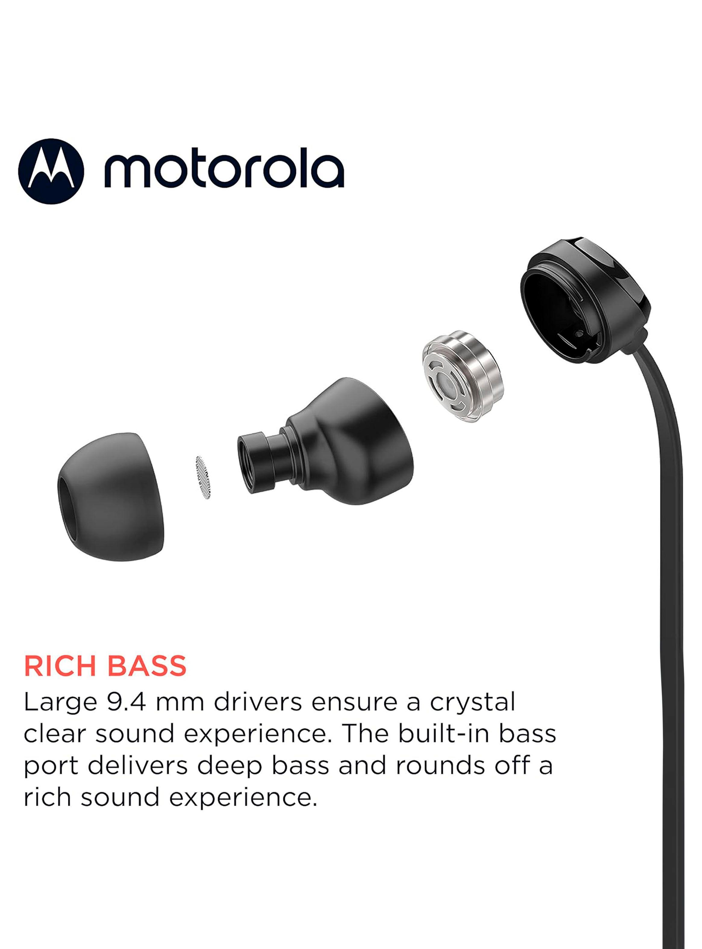 Audifonos Manos Libres Conexion 3.5 Motorola Buds 3-S Negro-2