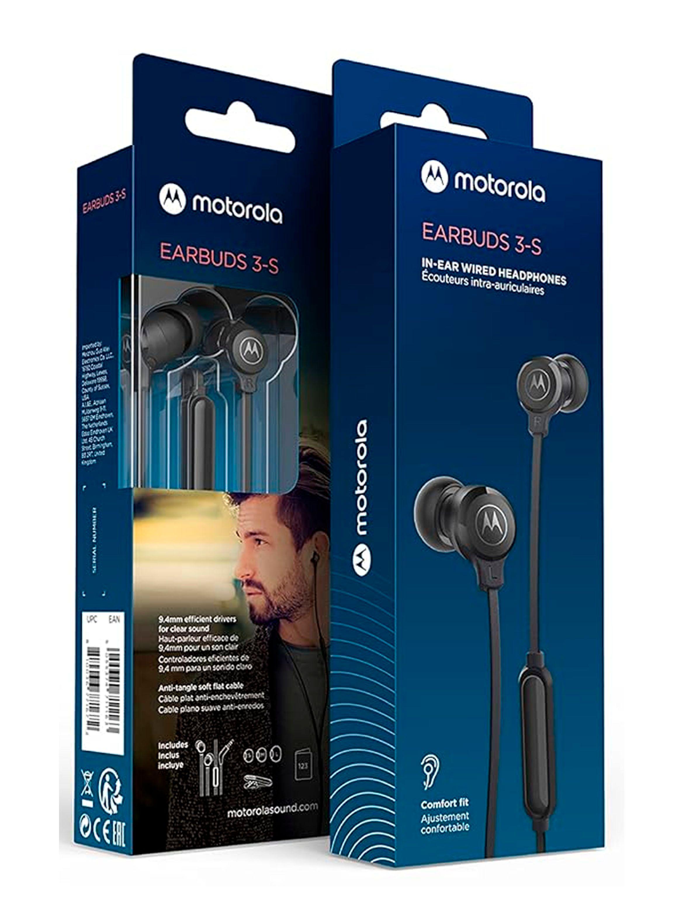 Audifonos Manos Libres Conexion 3.5 Motorola Buds 3-S Negro-4