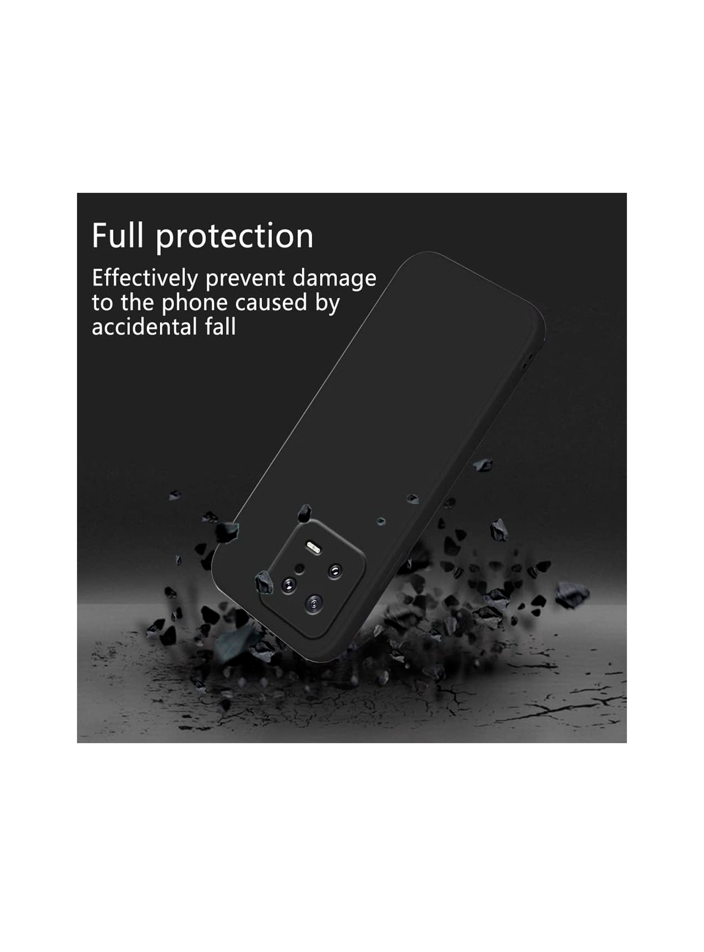 Carcasa Para Xiaomi 13 Goma Negro-2