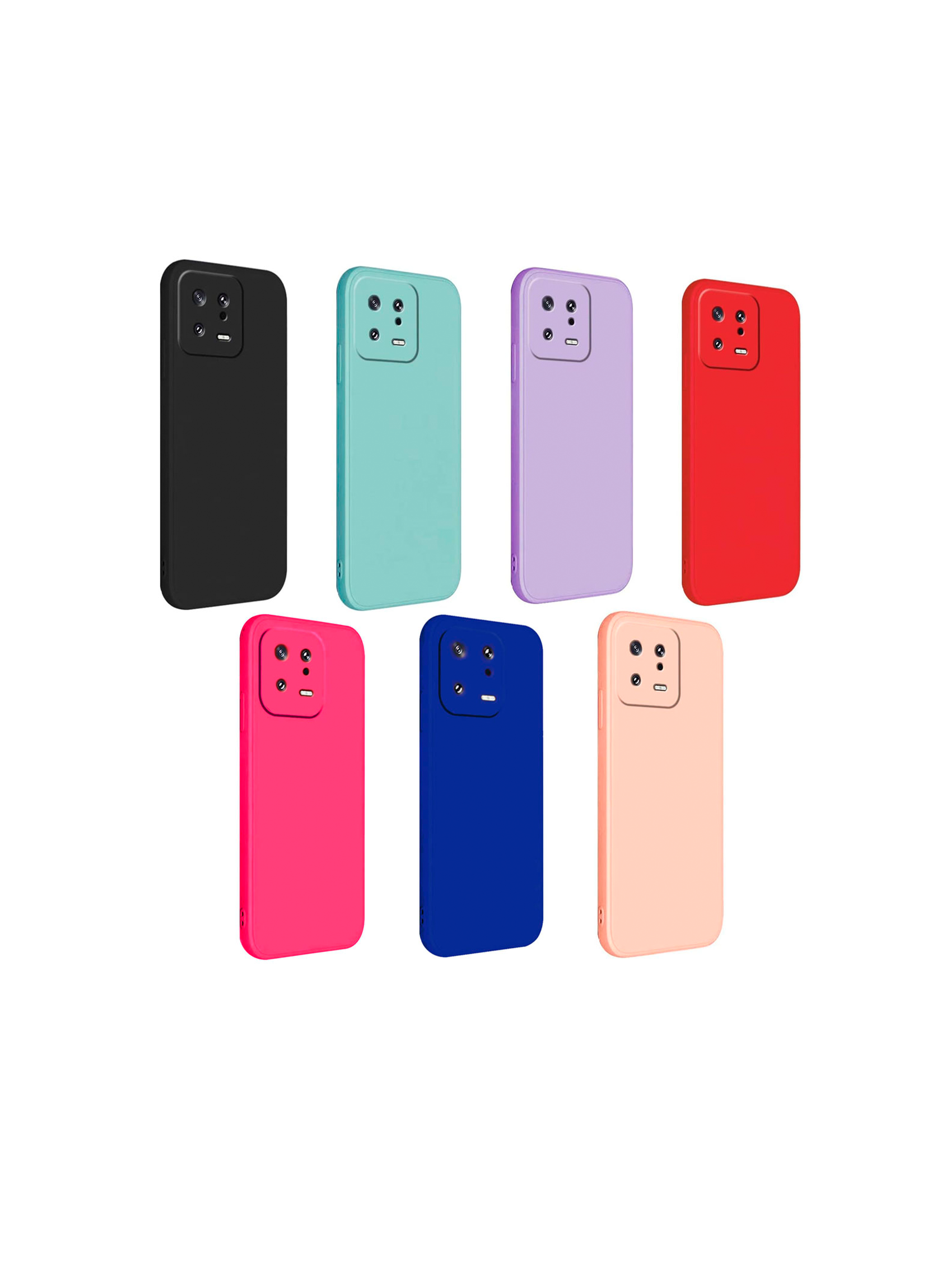 Carcasa Para Xiaomi 13 Goma Negro-3