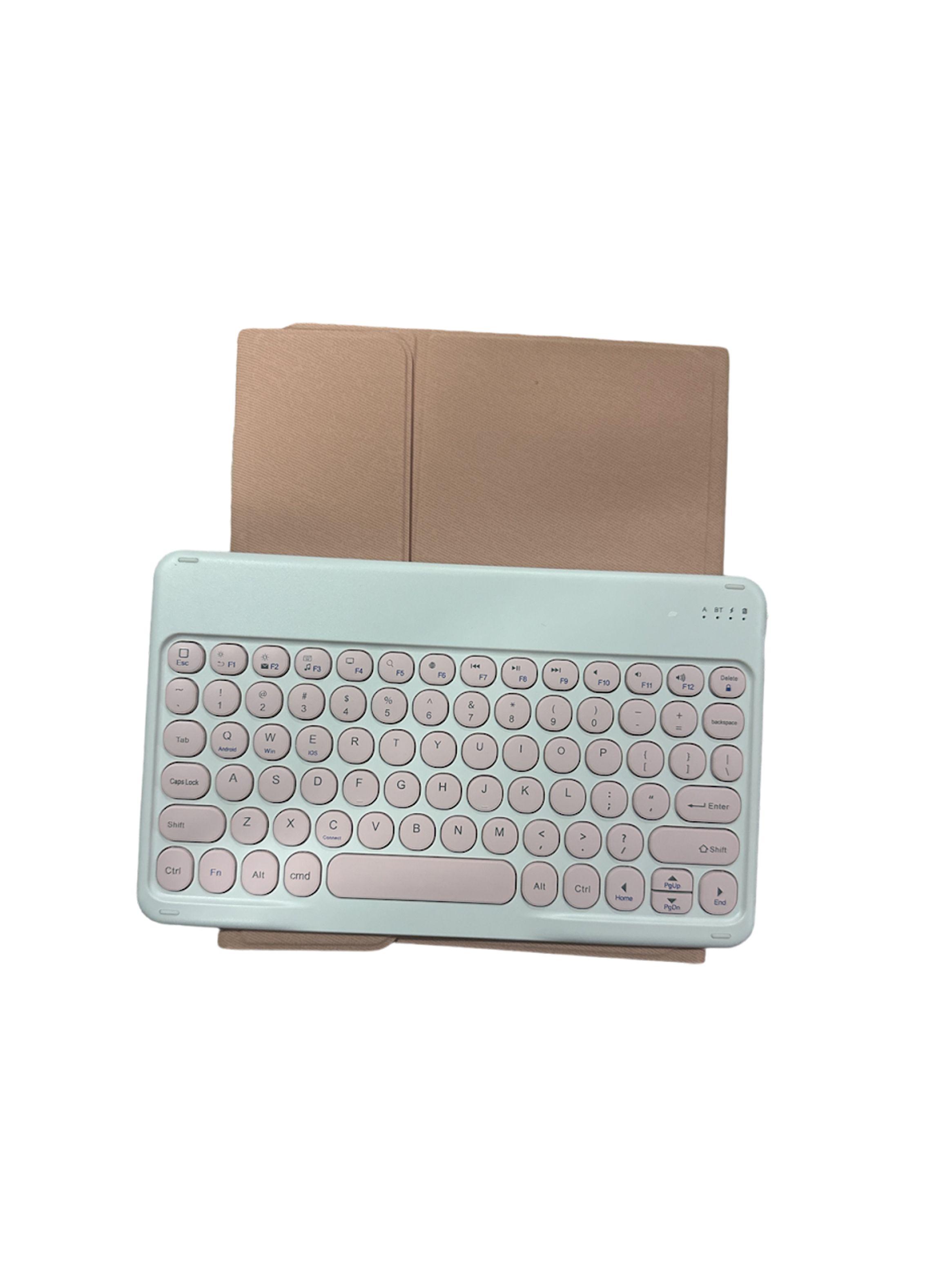 Funda con Teclado Español Para iPad 10.9 2022 10G Rosado-2