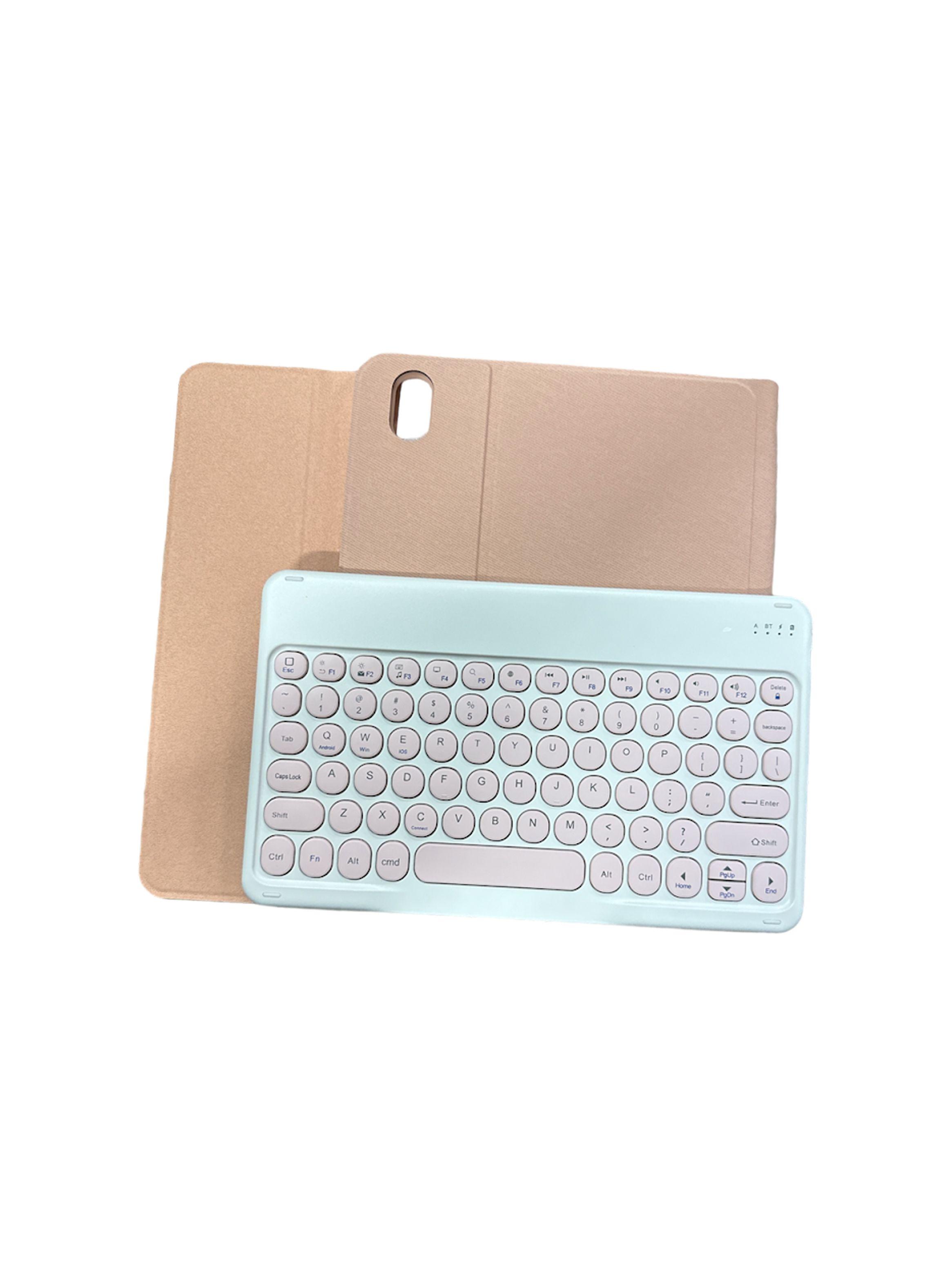 Funda con Teclado Español Para iPad 10.9 2022 10G Rosado-3