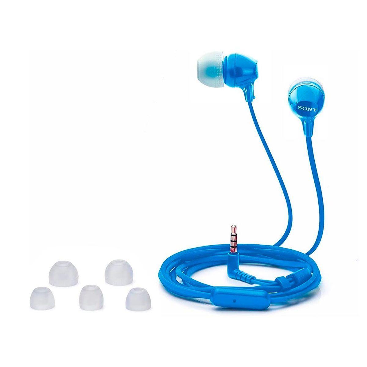 Audífonos Sony Con Función Manos Libres MDR-EX15AP Azul-1