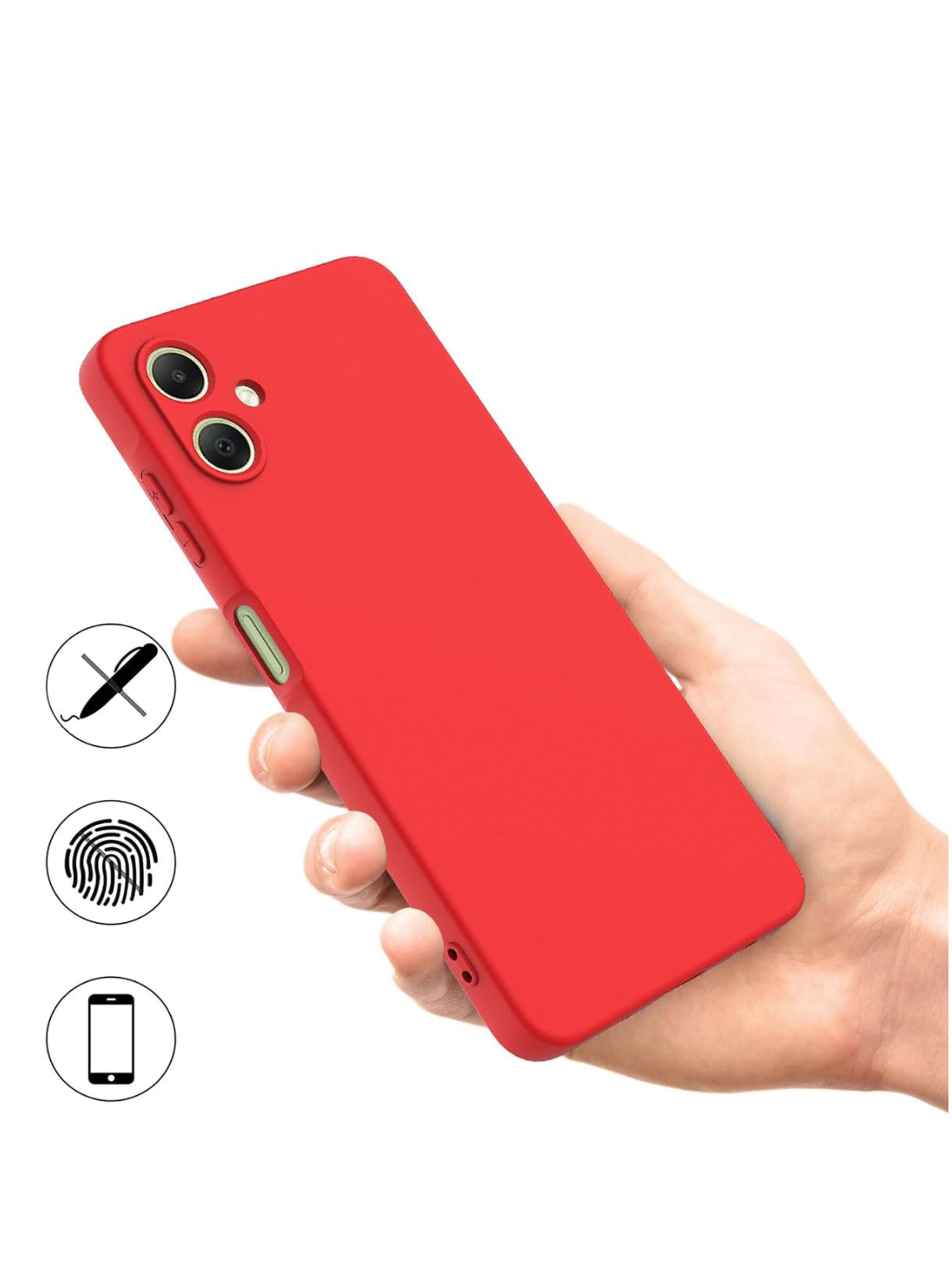 Carcasa Para Samsung A06 Goma Rojo-2