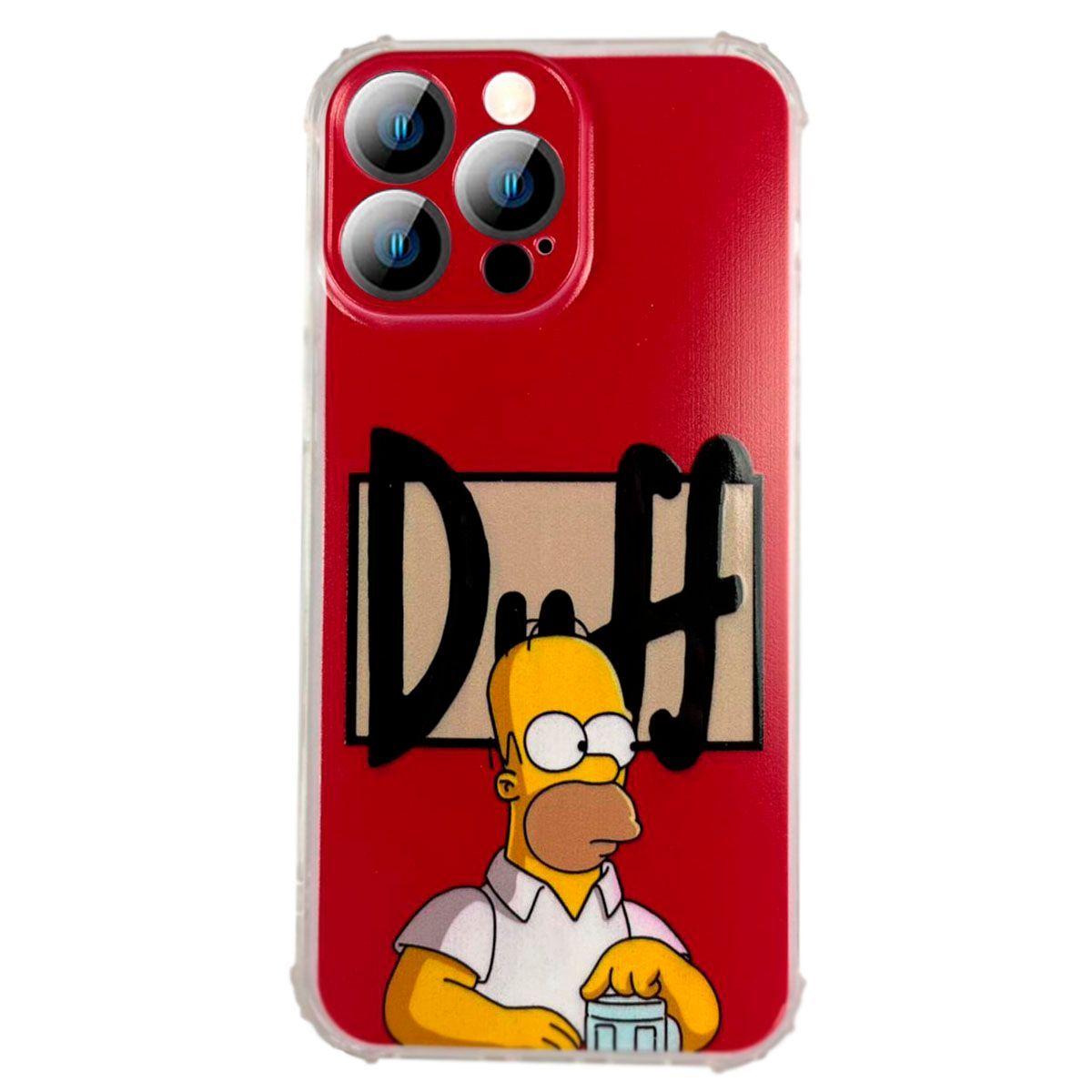 Carcasa Para iPhone 14 Pro Max Diseño Simpsons Homero Duff-0