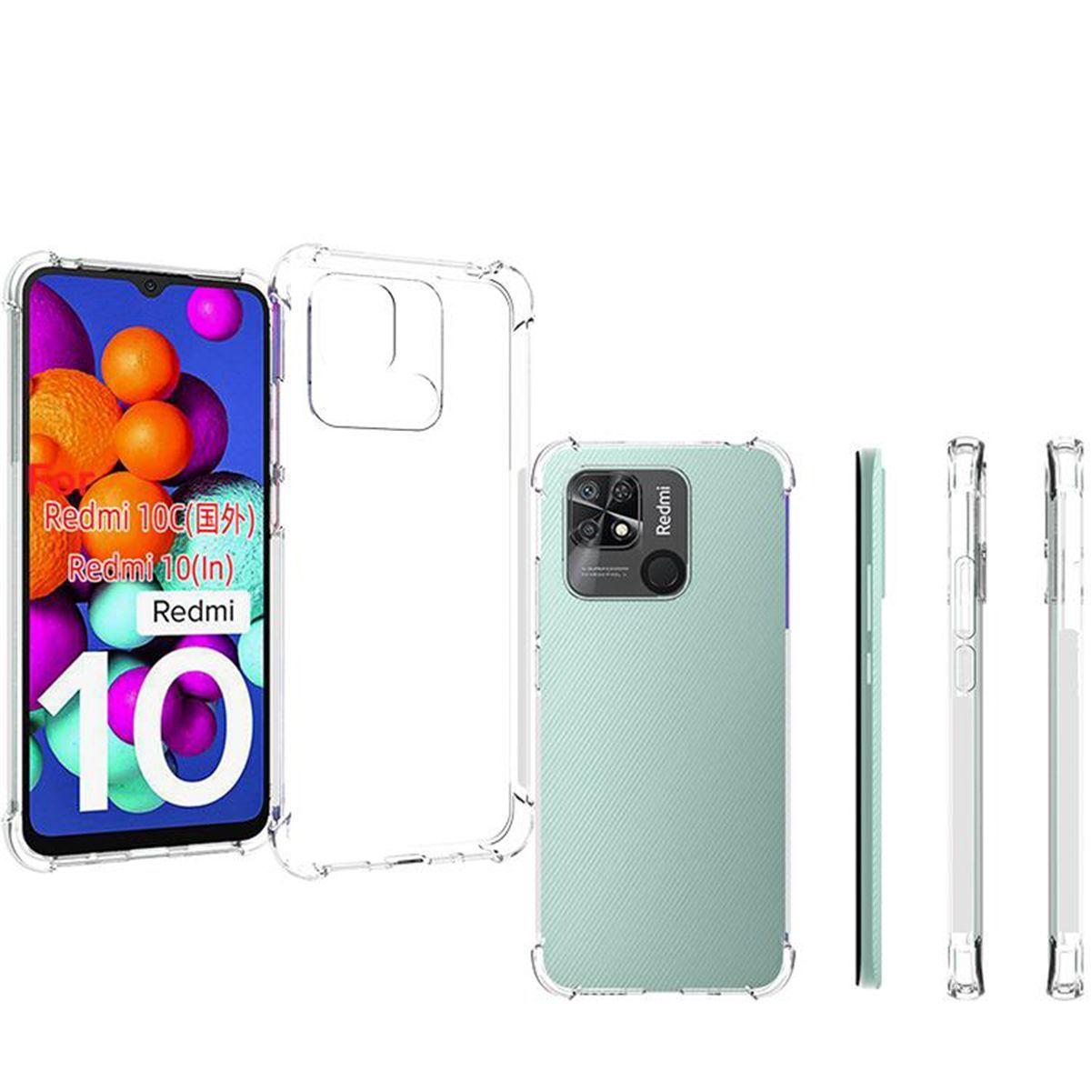 Carcasa Para Xiaomi Redmi 10c Transparente Reforzado-1