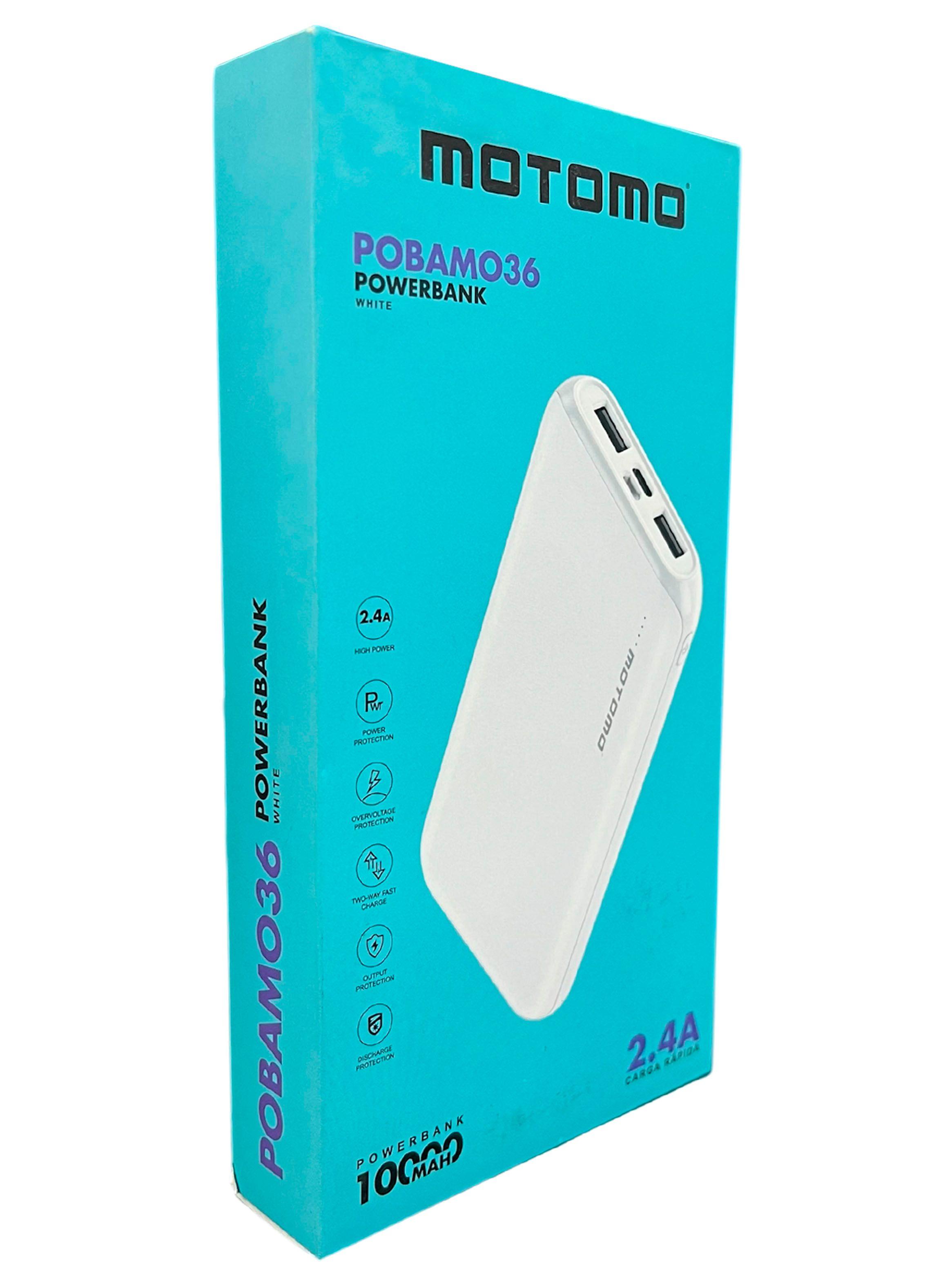 Bateria Externa Cargador Portátil Powerbank 10000Mah POBMO36-3