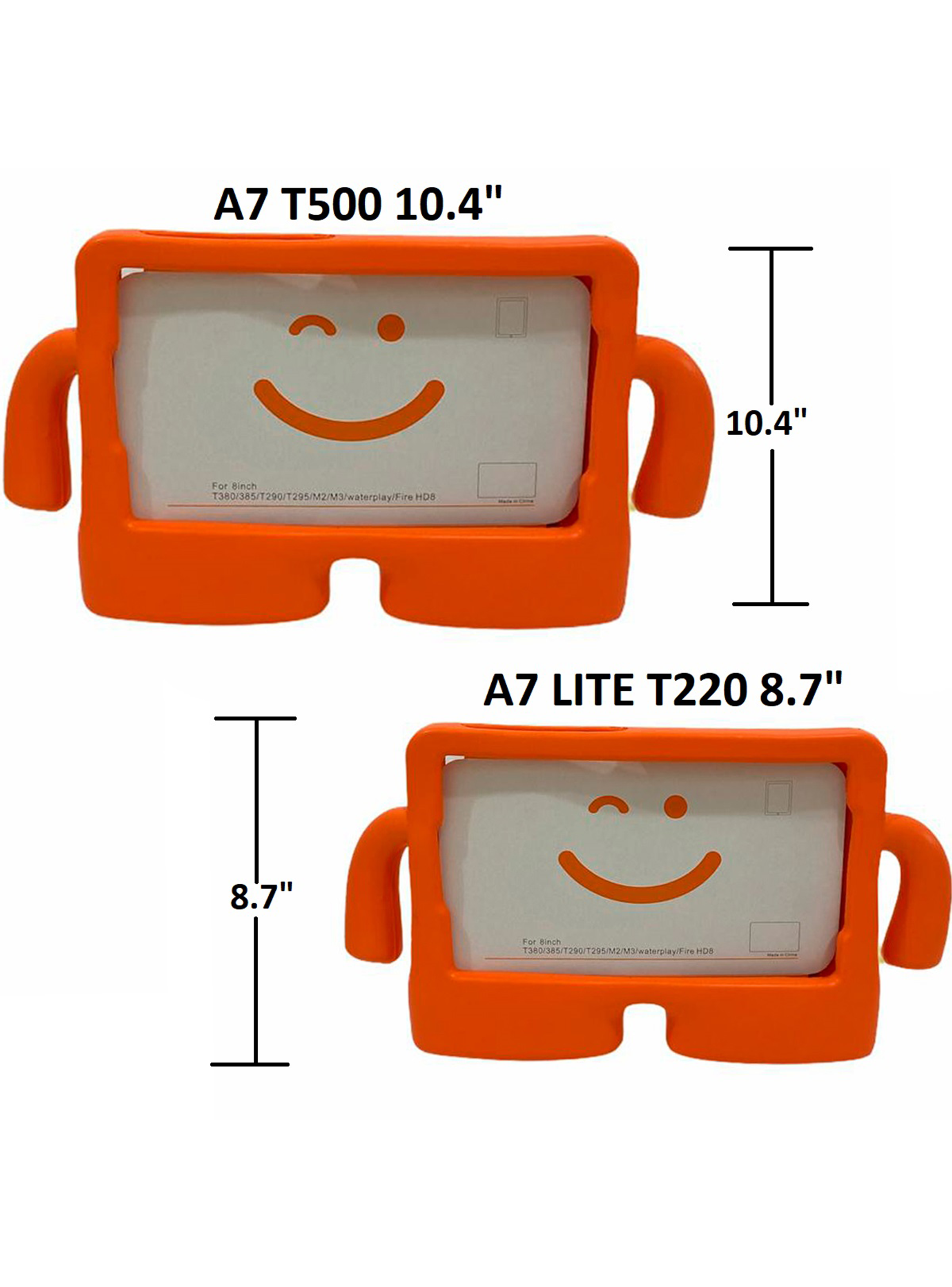 Carcasa AntiGolpes + Lamina Compatible Con Tablet Tab A7 T500 Fuscia-5