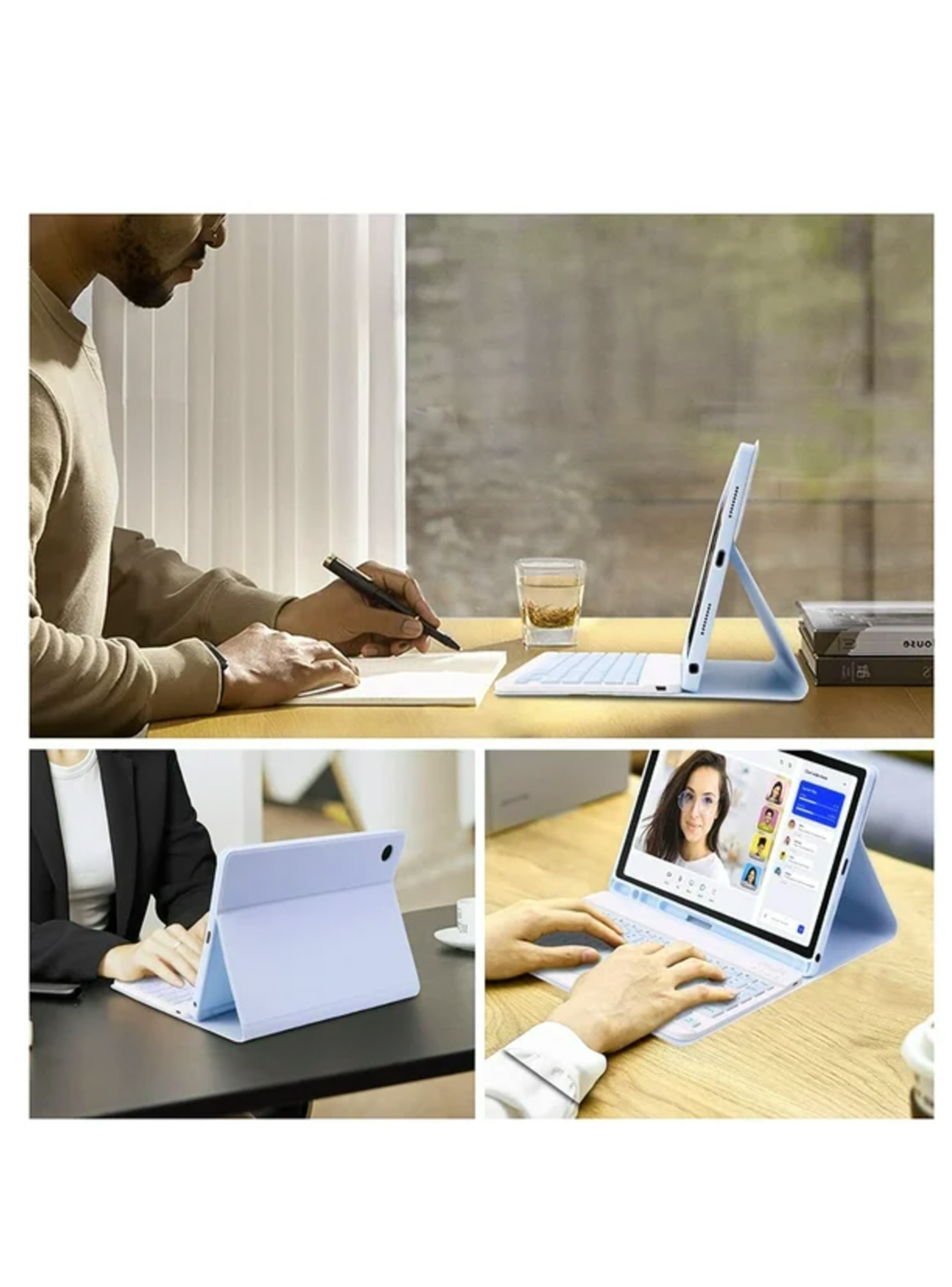 Funda Con Teclado Español Touchpad Para iPad Air 11 M3 2025-4