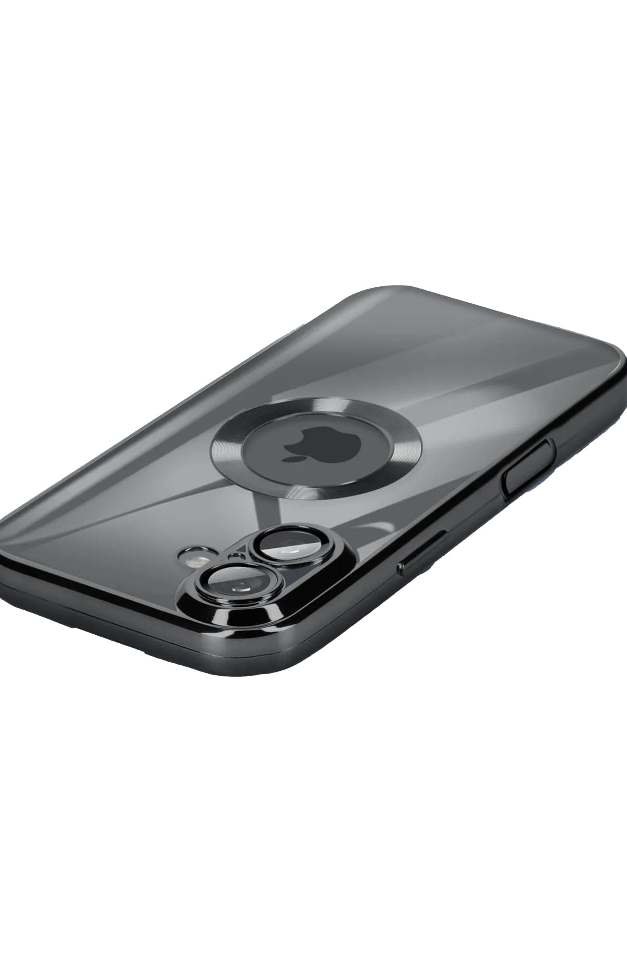 Carcasa Funda Para iPhone 16 Plus Magsafe Metalizada Negro-1