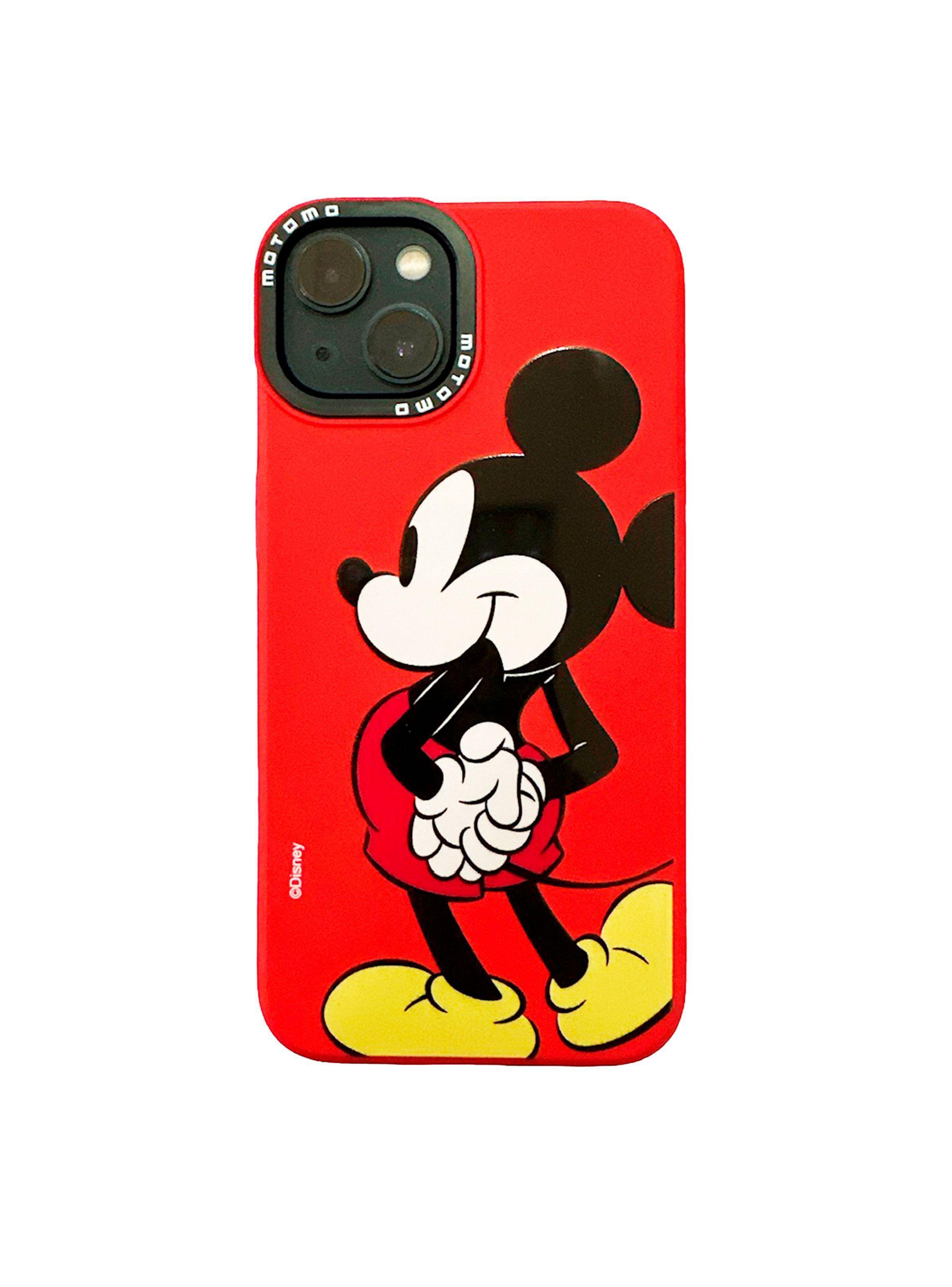 Carcasa Para iPhone 14 13 Disney Mickey Rojo Gen-0