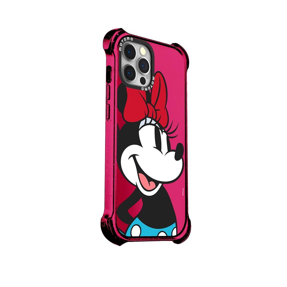 Carcasa Para iPhone 14 Pro Max Mickey Y Minnie Disney Fucsia-1