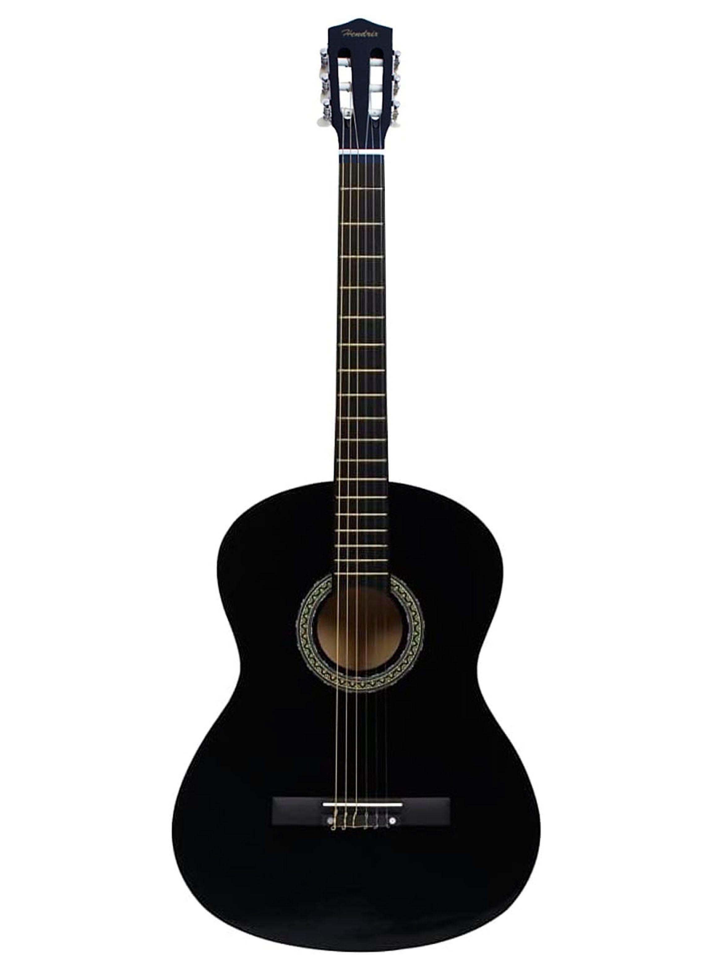 Guitarra Clasica 36 Pulgadas Hendrix Acabado De Madera Negro-0