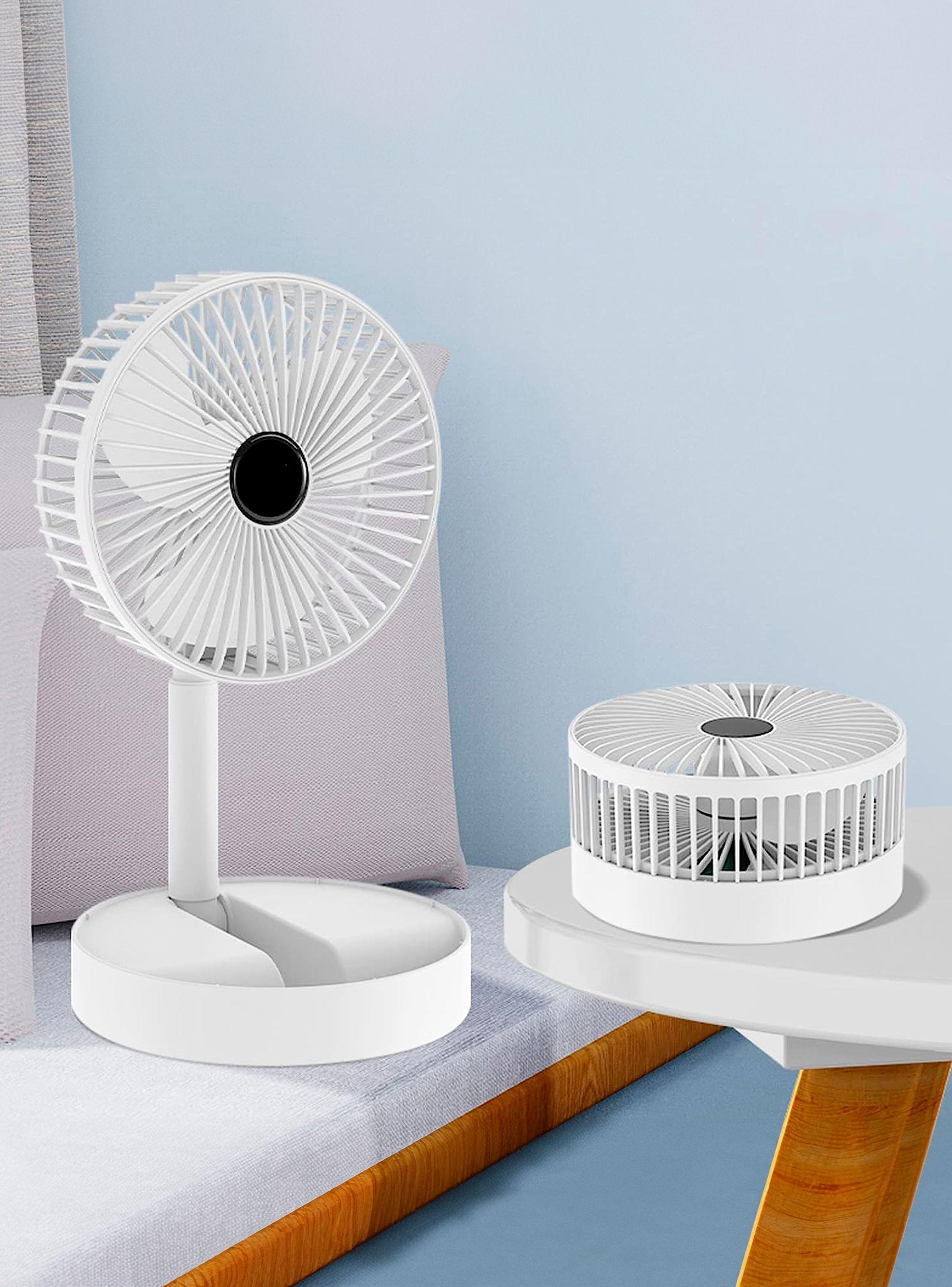 Mini Ventilador Portatil Con Cable USB Tecnolab TL667 Blanco-3