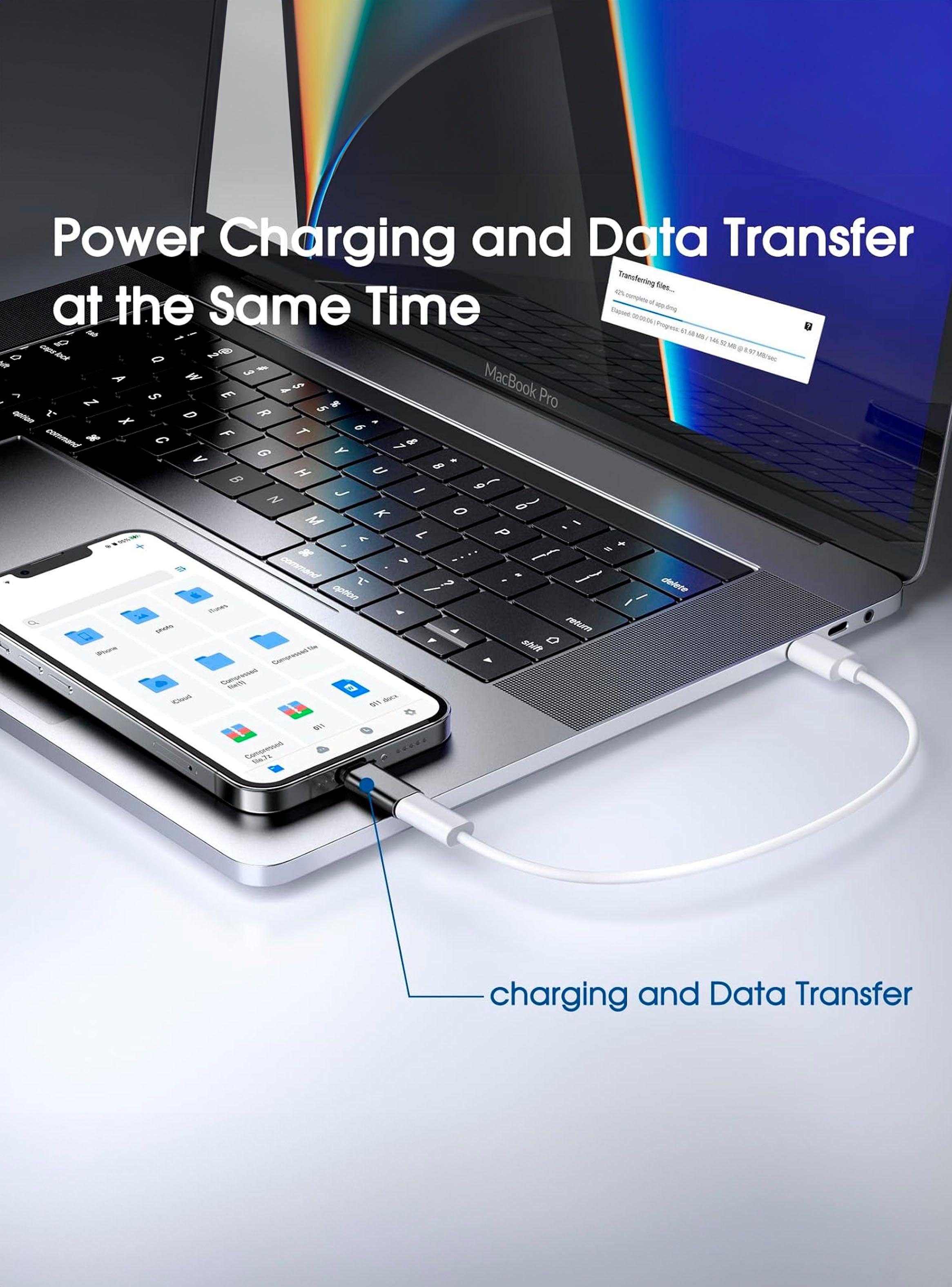 Adaptador OTG Para Carga USB-C Salida Compatible Con iPhone-3