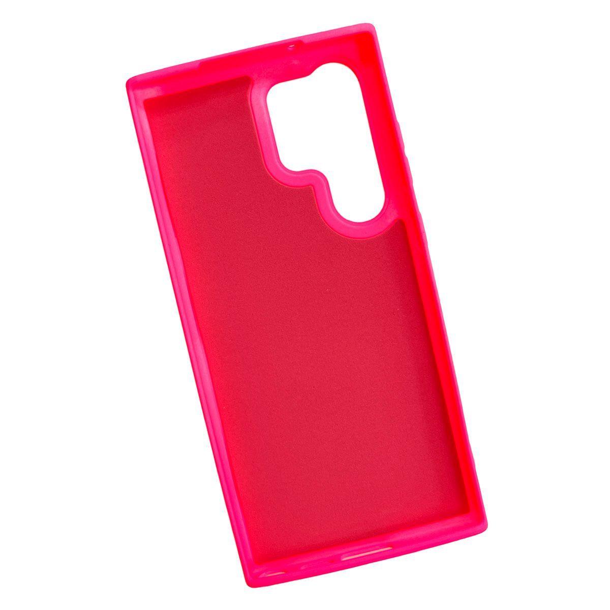 Carcasa Para Samsung S23 Ultra Goma Fucsia-1
