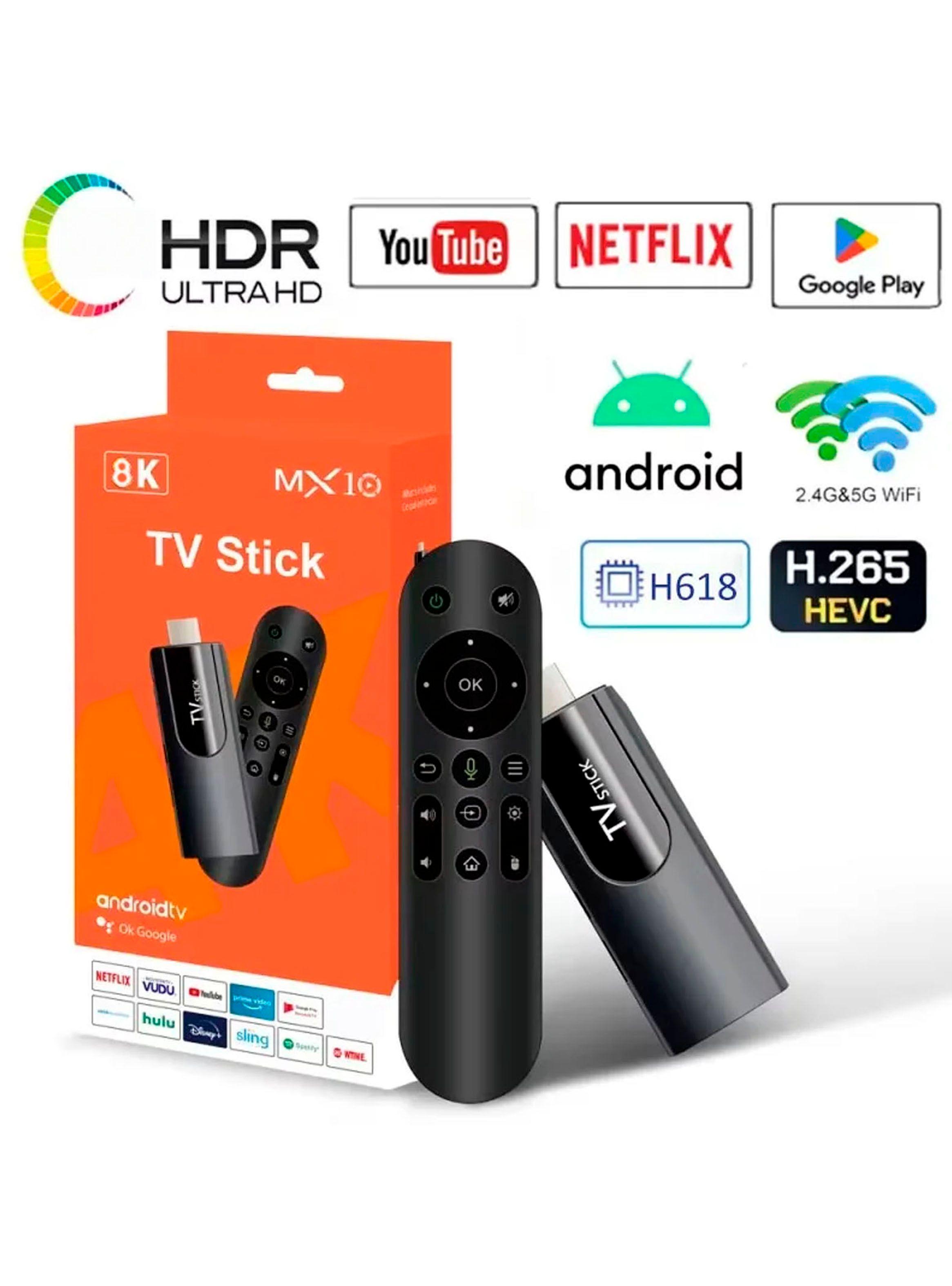 Convertidor Android TV HDMI Y Chromecast TV Stick 8K MX10-3