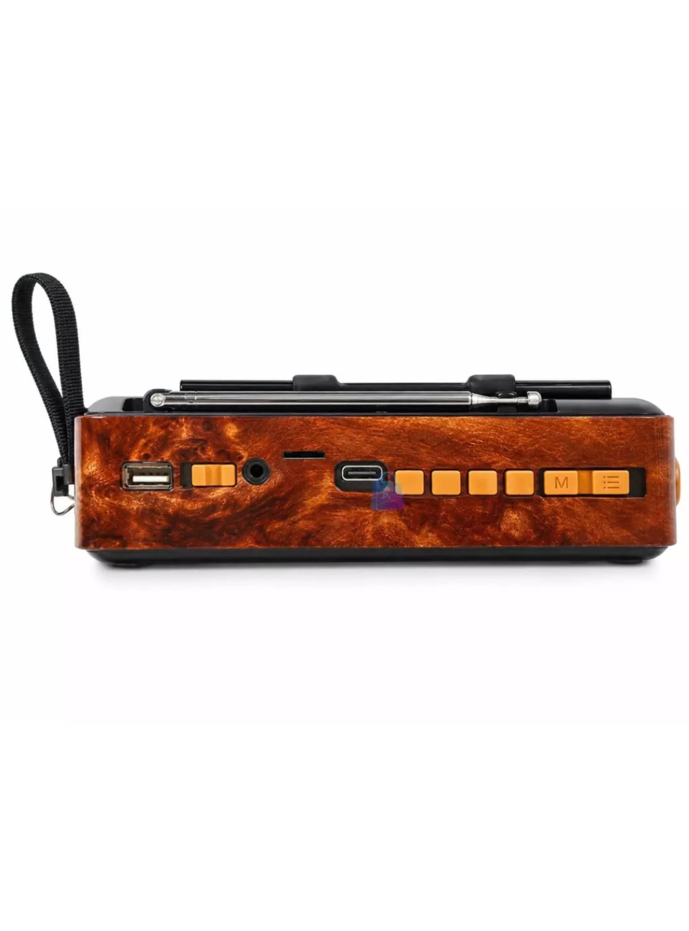 Radio Recargable Fm/am Portátil Solar Retro Bluetooth-2