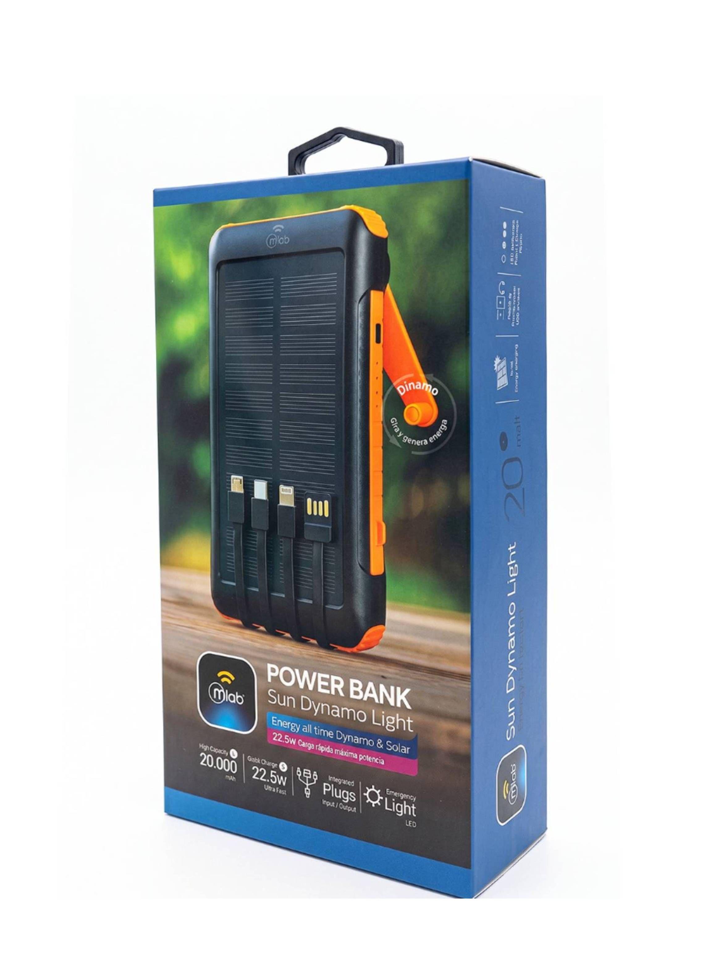 Cargador Portátil Powerbank Solar 20000 mah Linterna-2