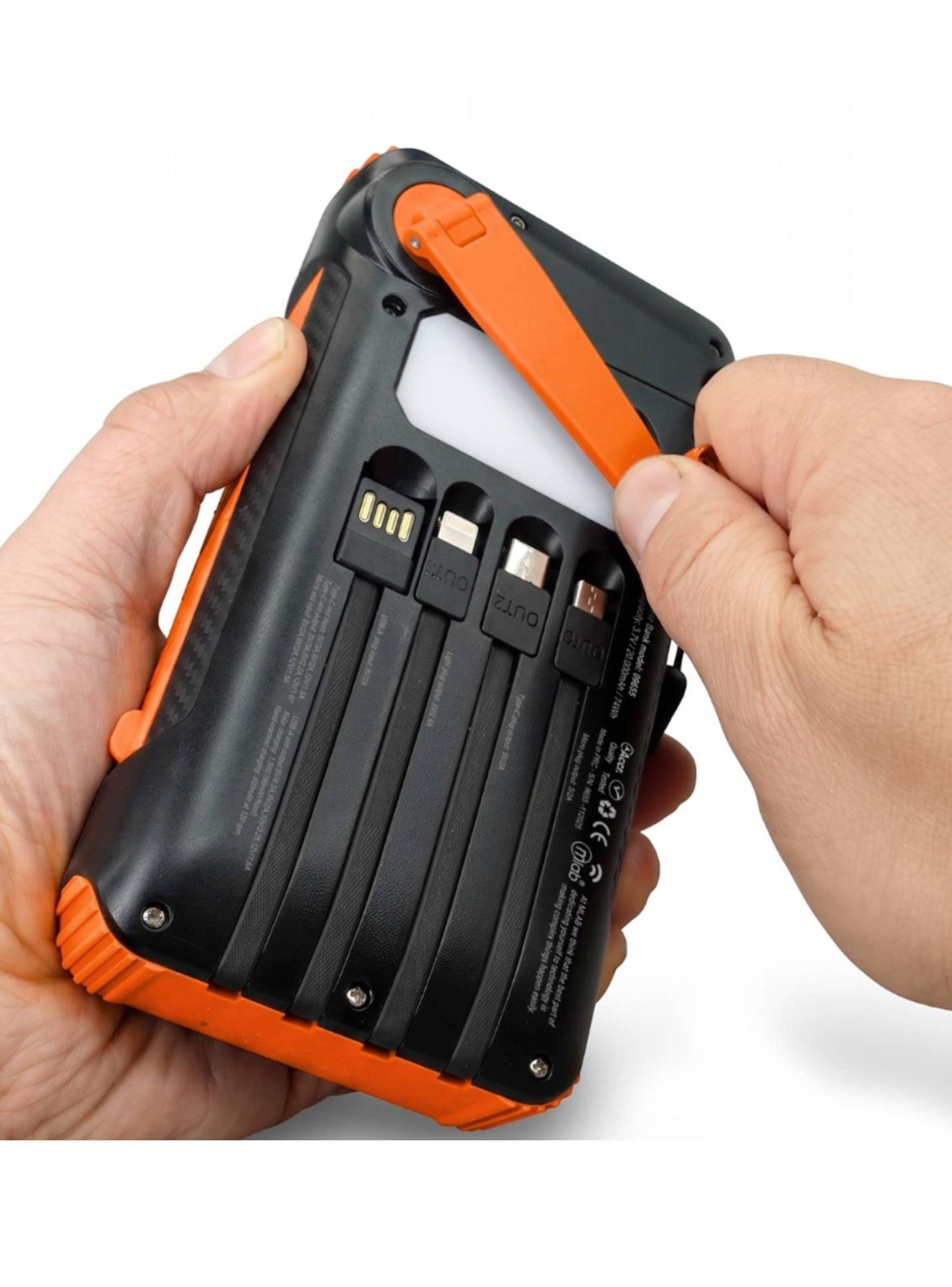 Cargador Portátil Powerbank Solar 20000 mah Linterna-3