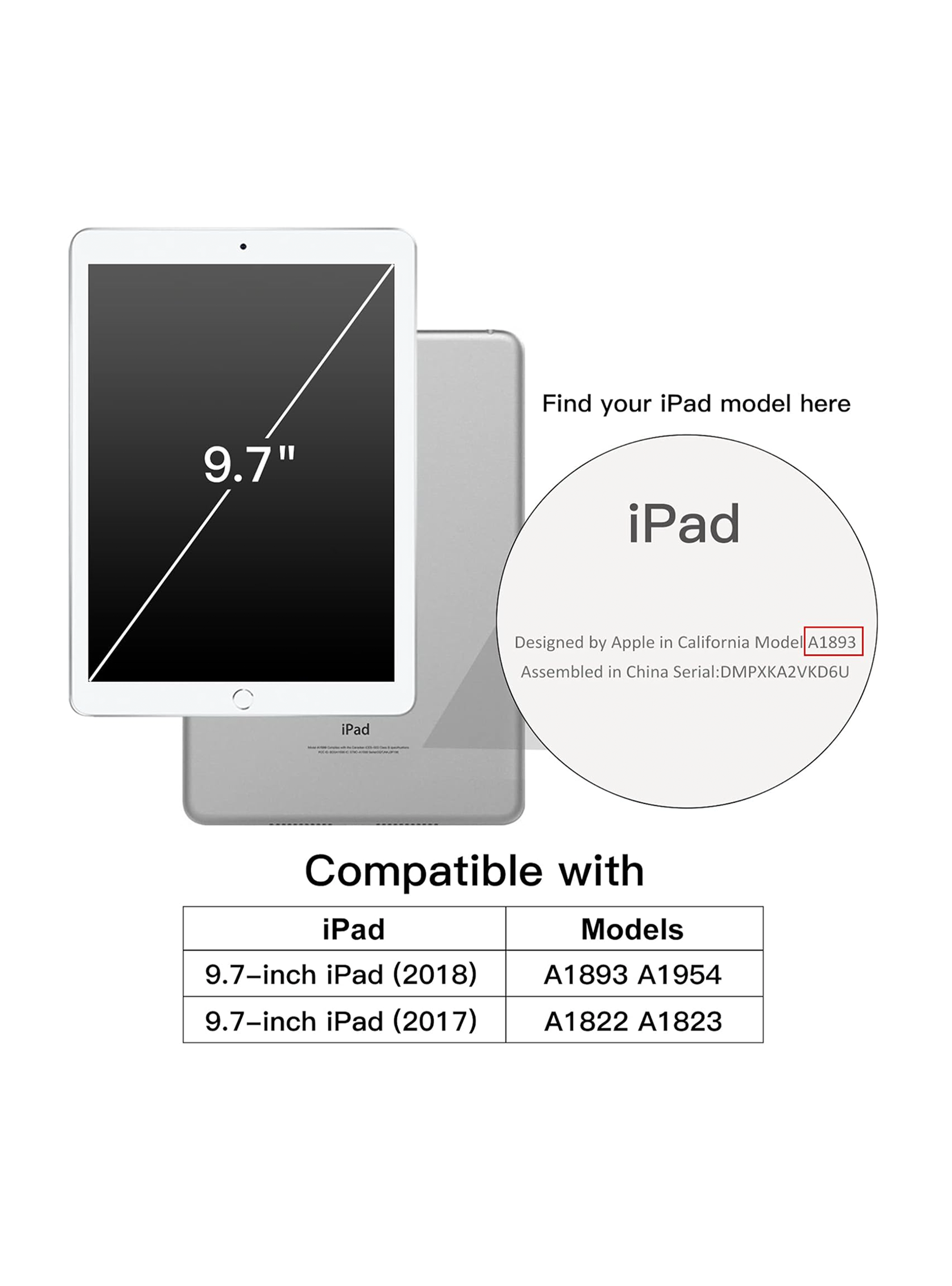 Funda Smart Cover Para iPad 9.7 5ta 6ta Generacion Colores-3
