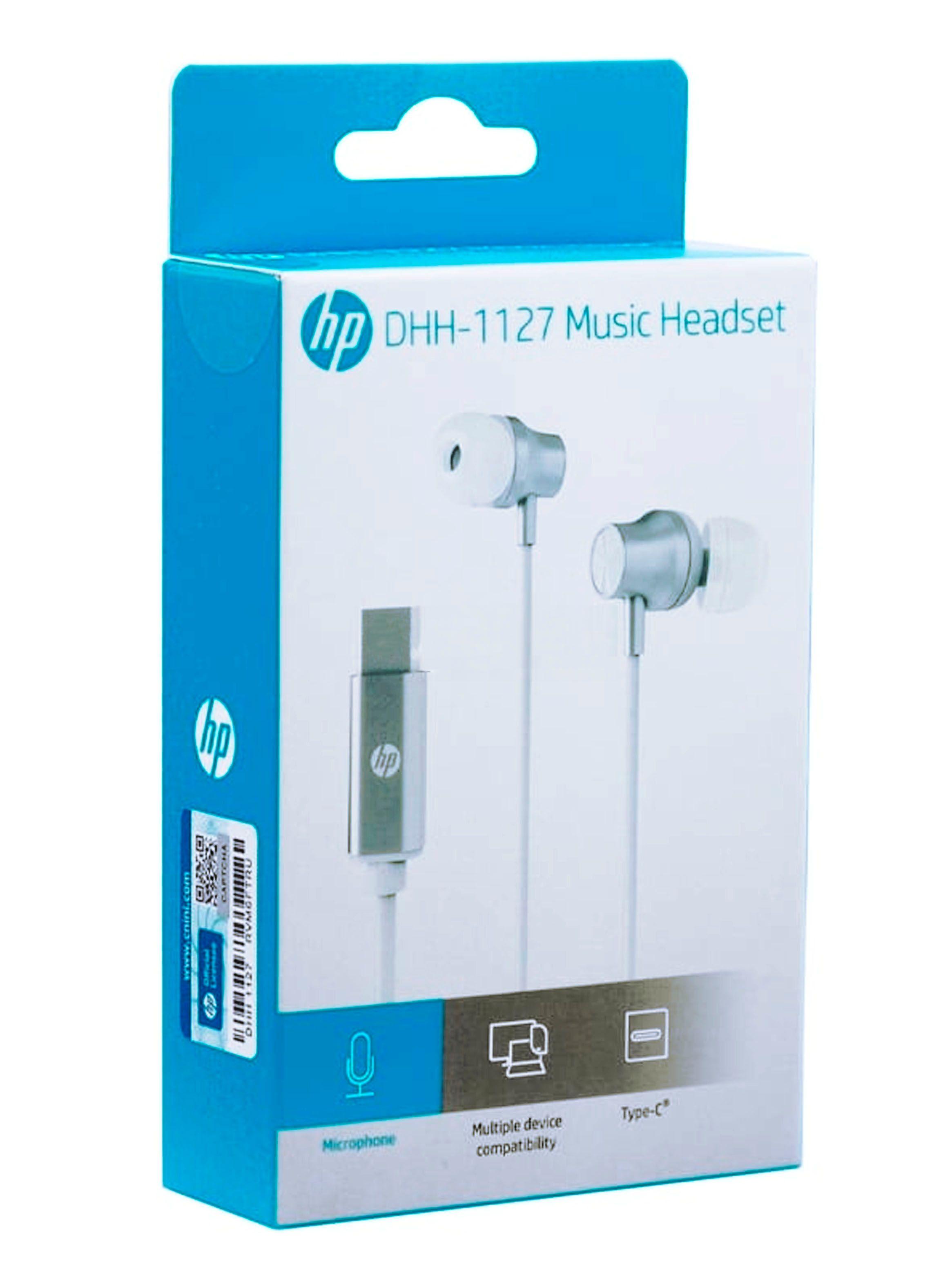 Audifono Manos Libres HP Conector Puerto USB-C DHH1127 Blanc-3