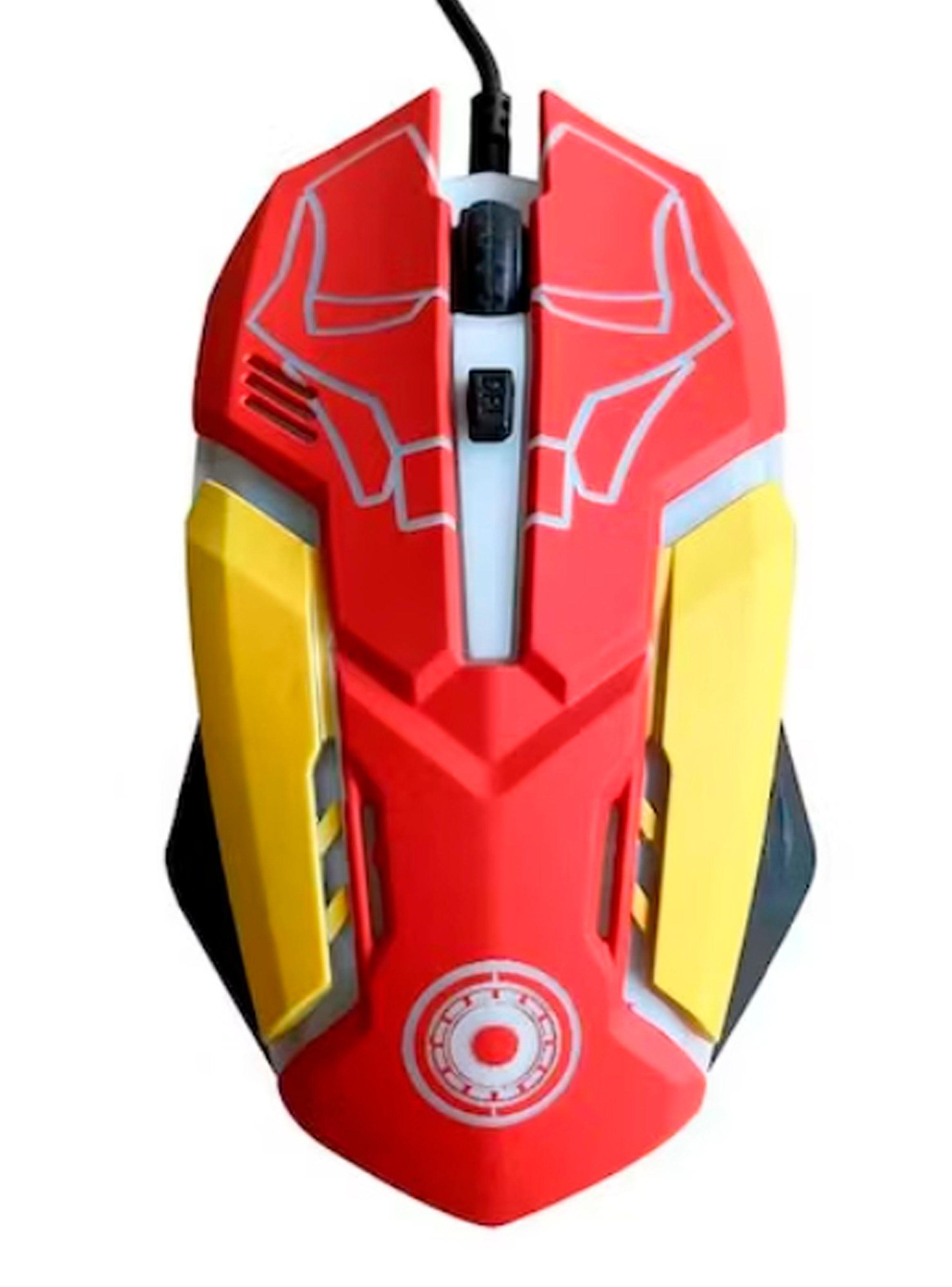 Kit Gamer Marvel Iron Man 3 En 1 Teclado Audifonos Mouse-2