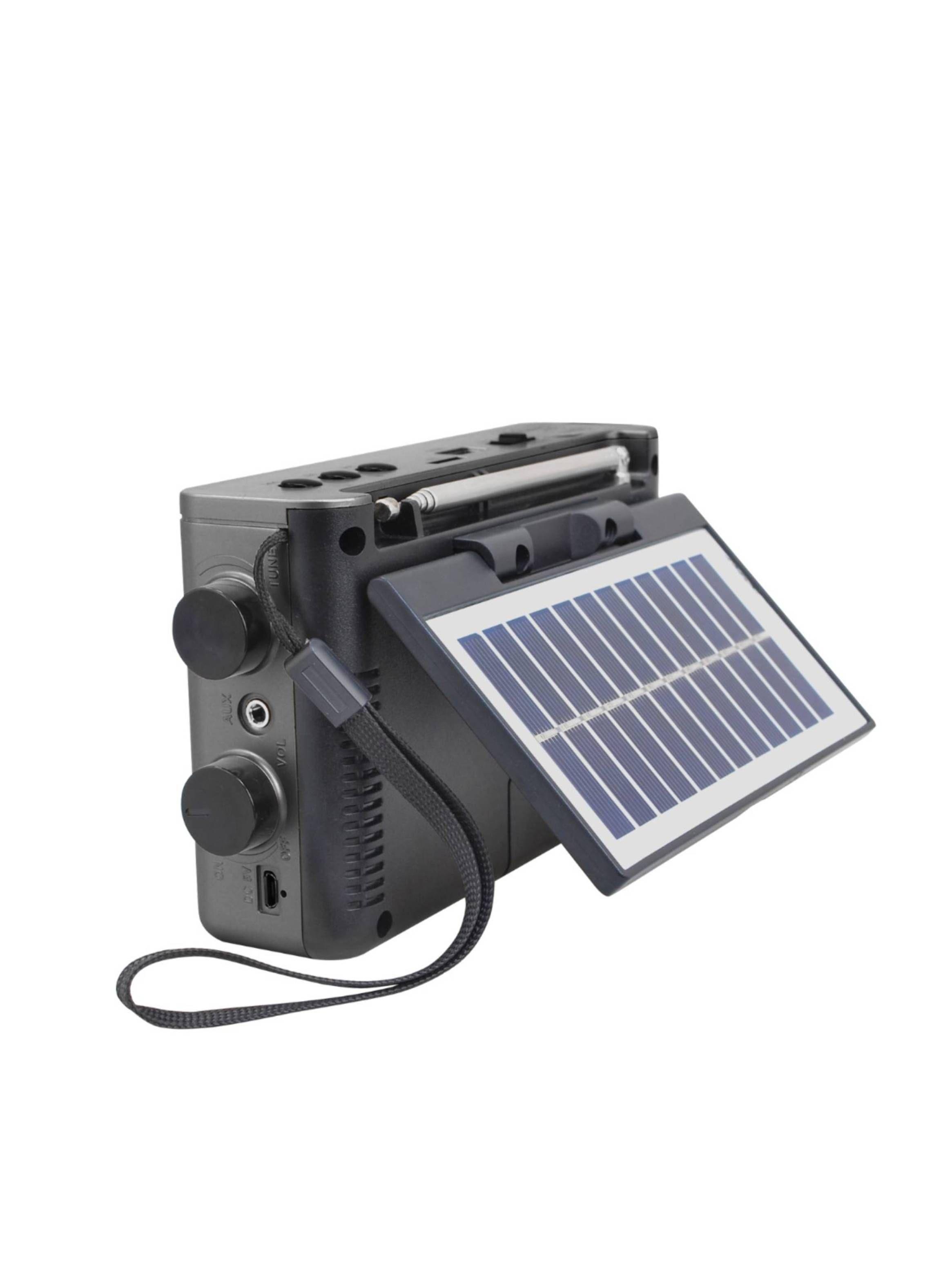 Radio Recargable Fm/am Portátil Solar Linterna Bluetooth-3