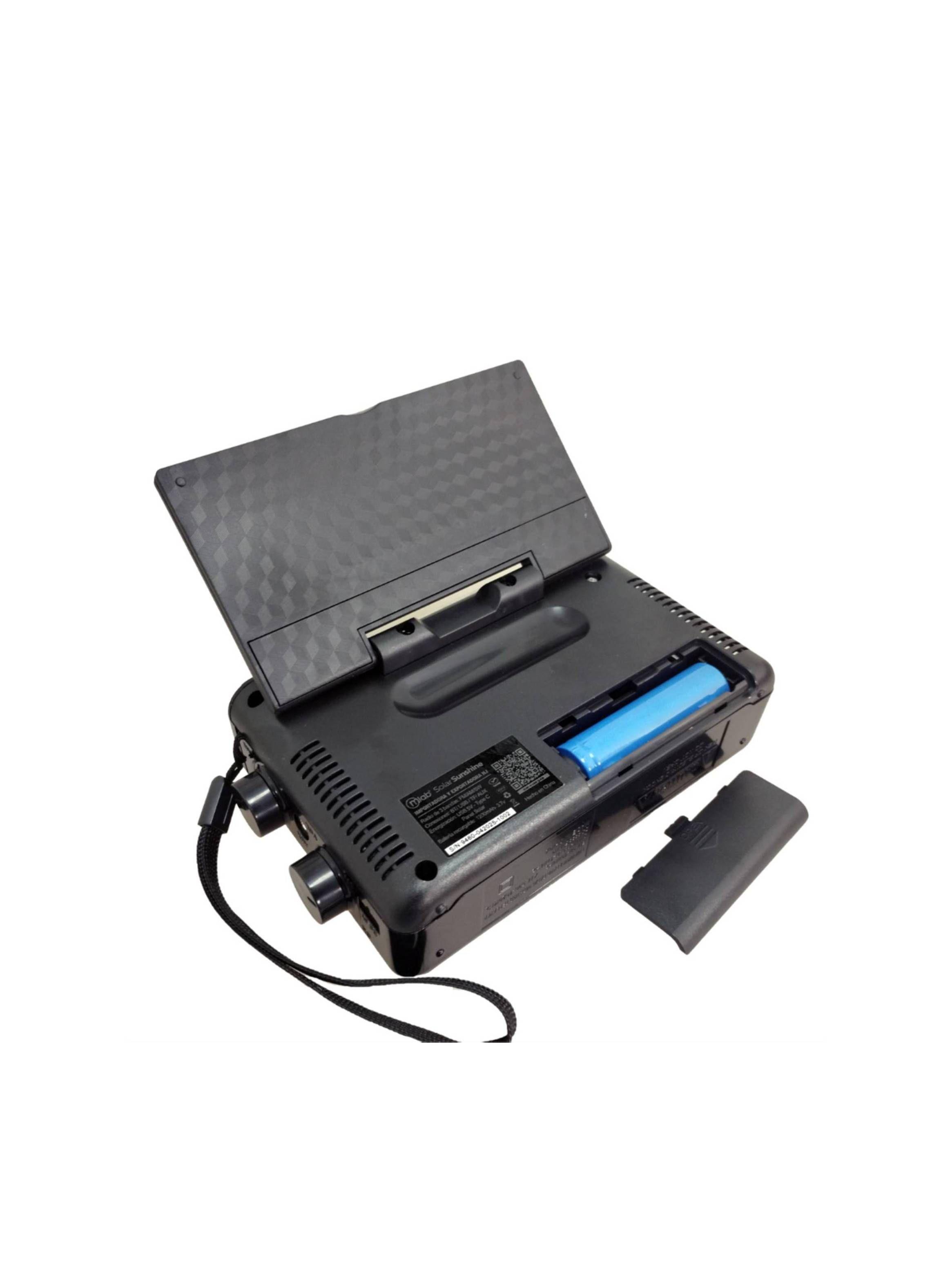 Radio Recargable Fm/am Portátil Solar Linterna Bluetooth-6