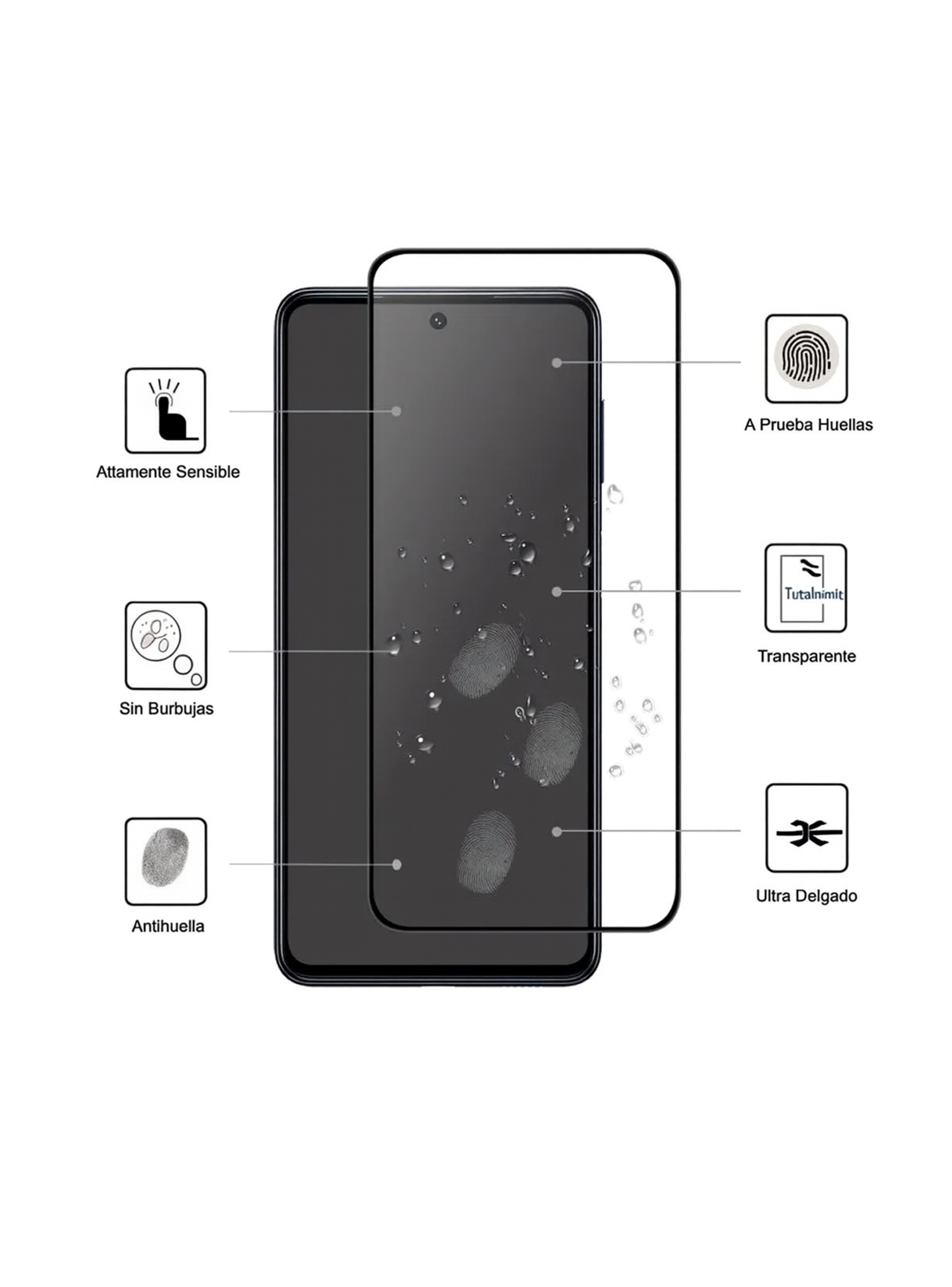 Mica Protectora de Vidrio Compatible Con Samsung S26 FE-4