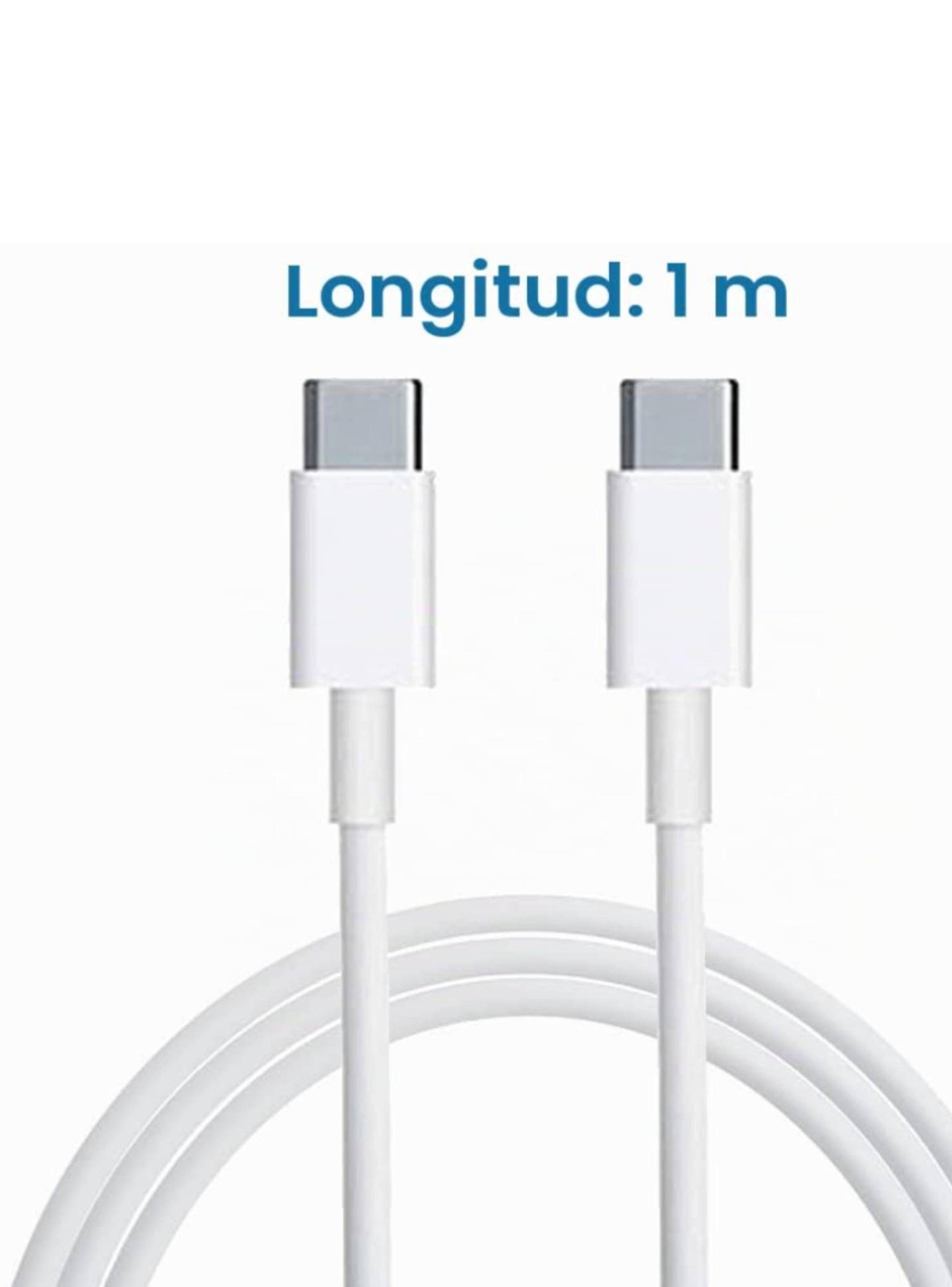 Cable USB-C A USB-C Doble Entrada Datos Y Carga-2