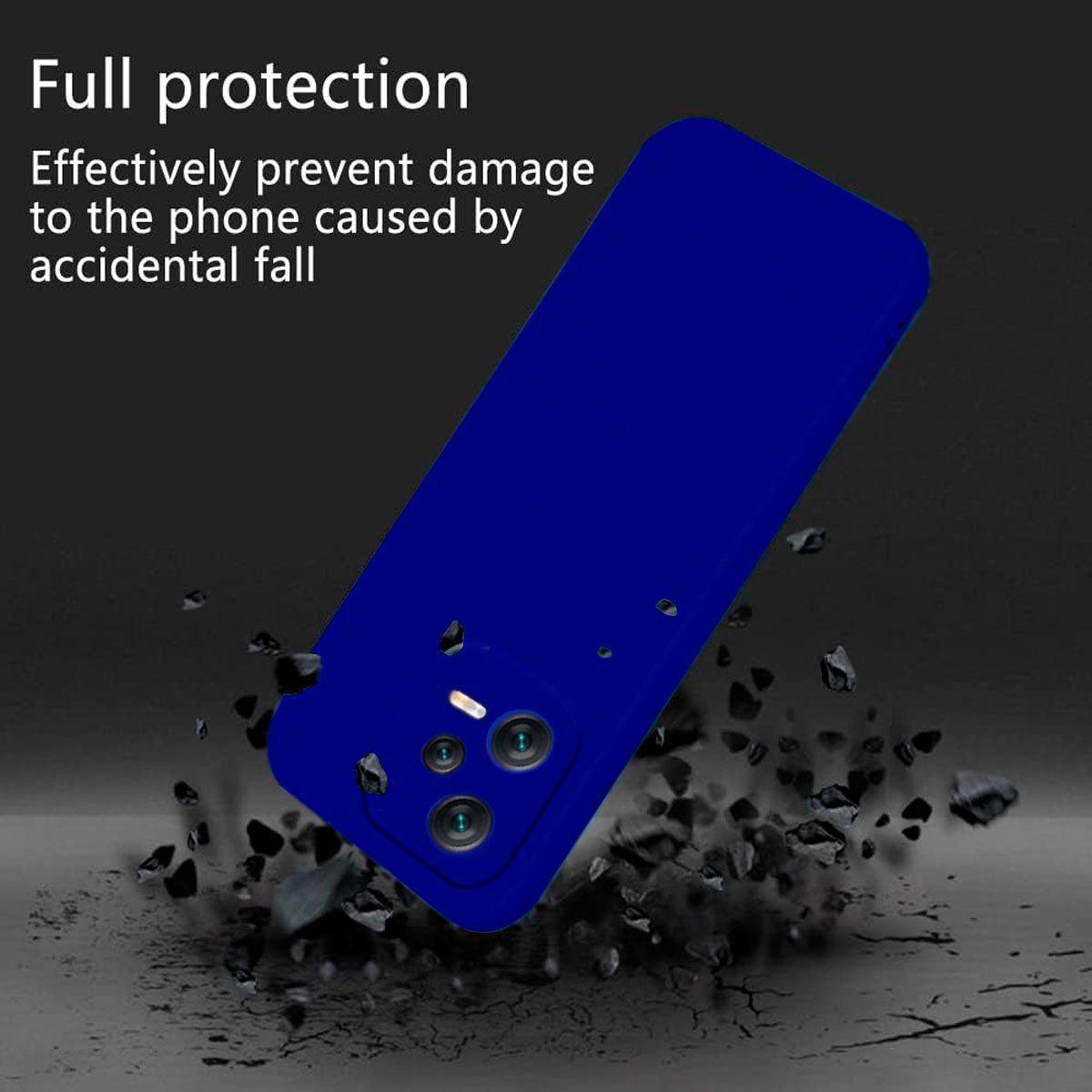 Carcasa Para Xiaomi Redmi Note 12 5G Goma Azul-2