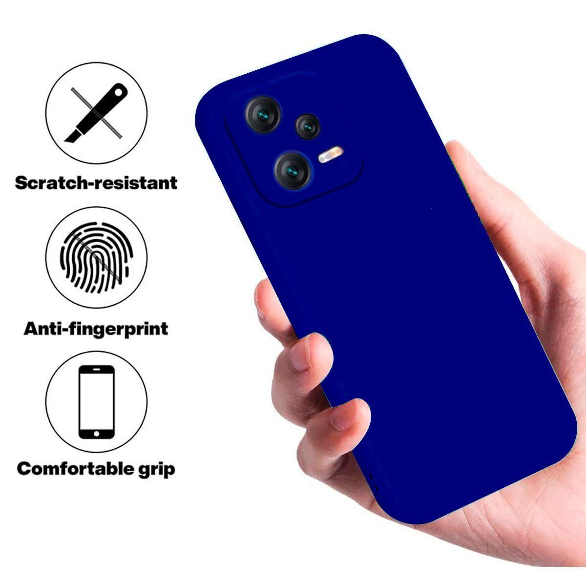 Carcasa Para Xiaomi Redmi Note 12 5G Goma Azul-1
