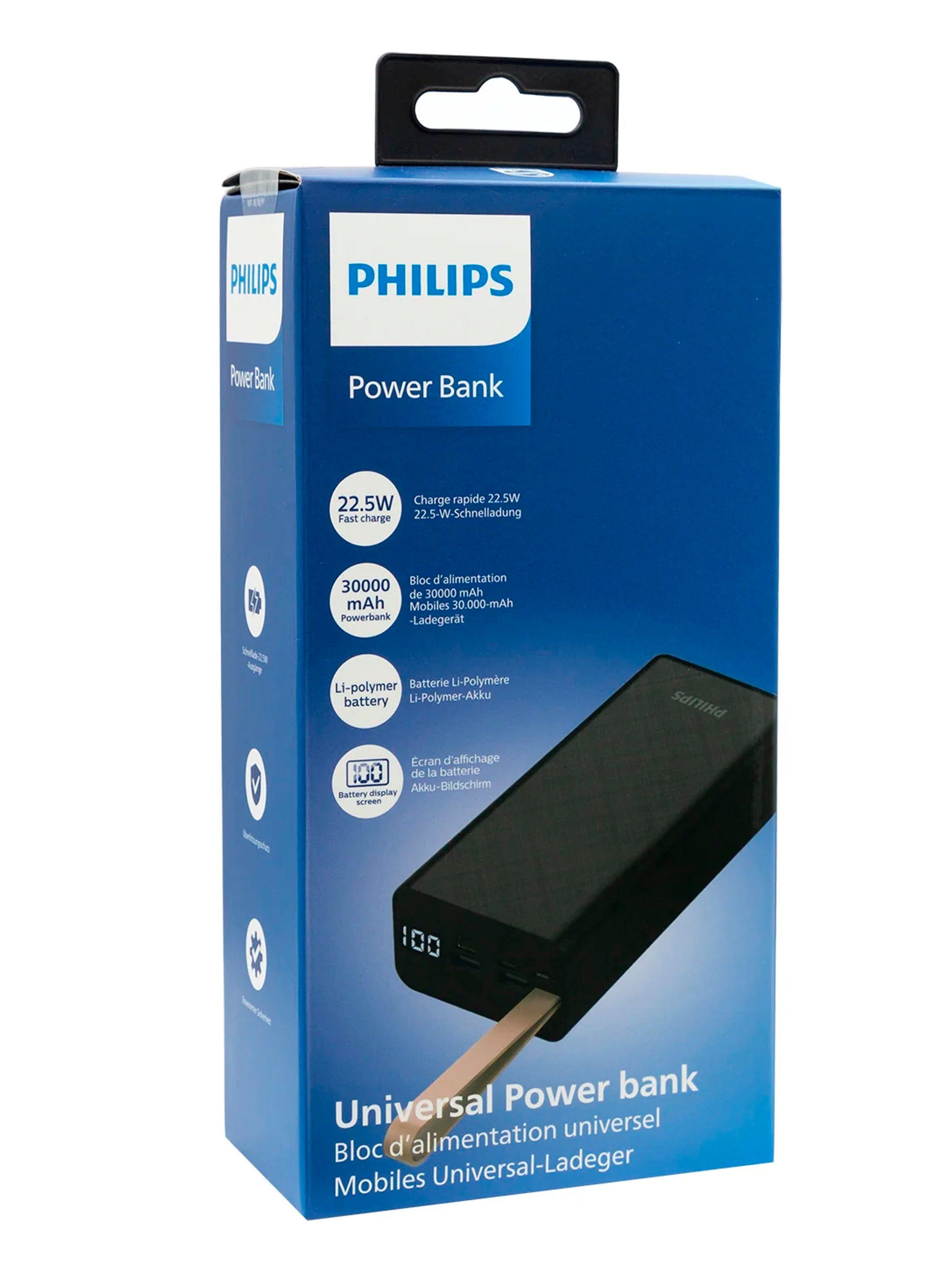 Bateria Externa Cargador Portatil 30.000Mah PD 22.5W Philips-3