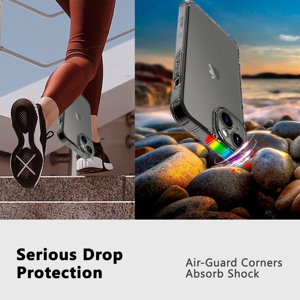 Carcasa Para iPhone 14 Transparente Reforzada-2