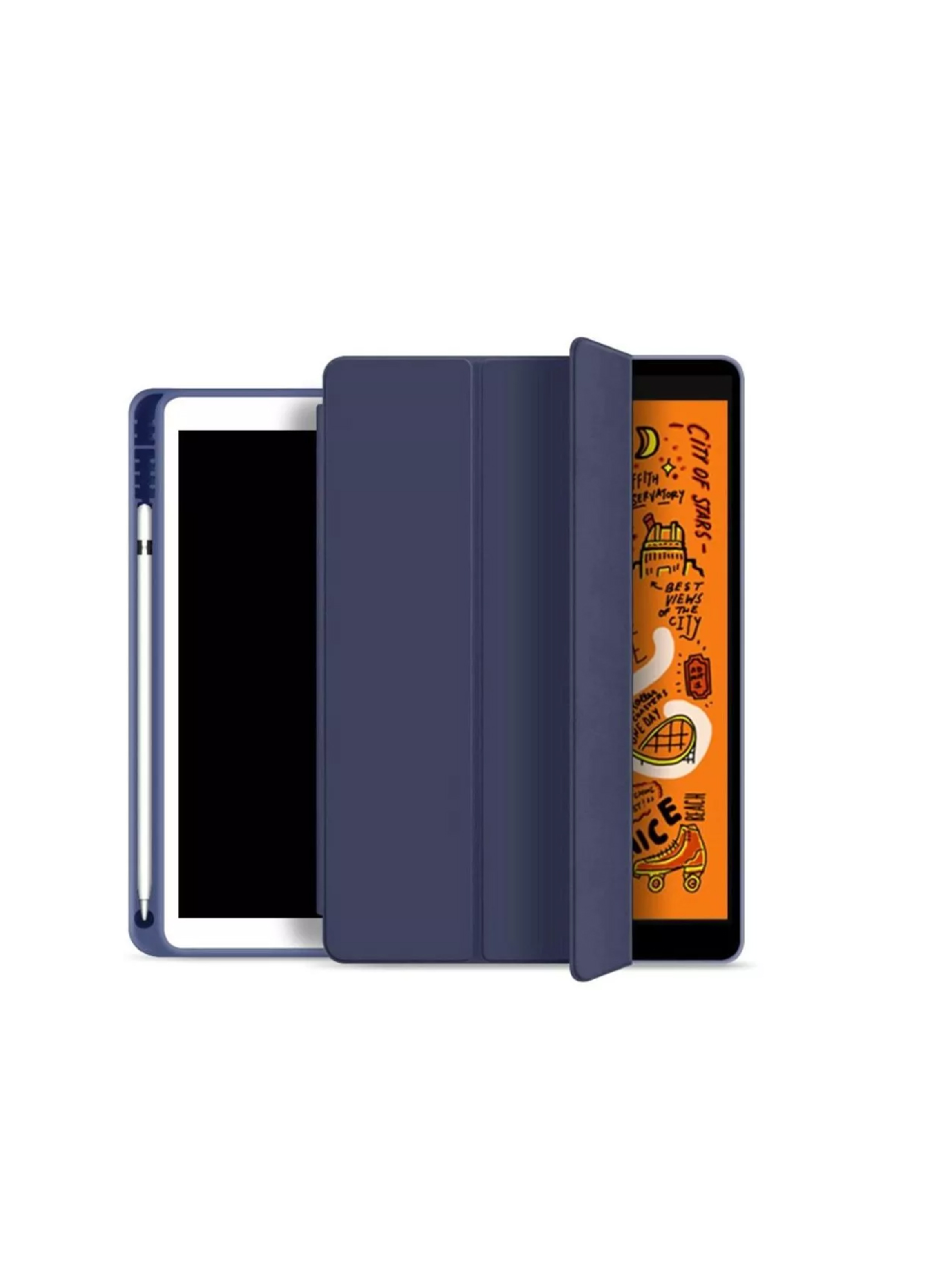 Funda Smart Cover Para iPad 9.7 5ta 6ta Generacion Azul-2