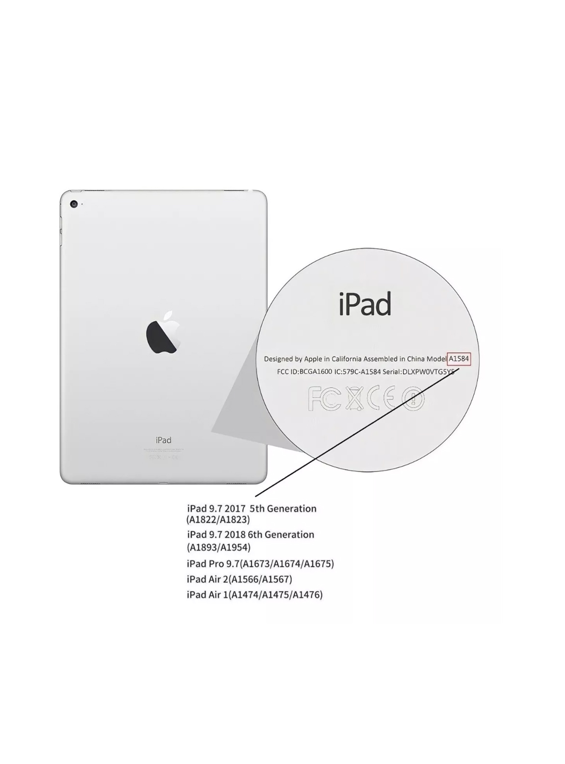 Funda Smart Cover Para iPad 9.7 5ta 6ta Generacion Azul-3