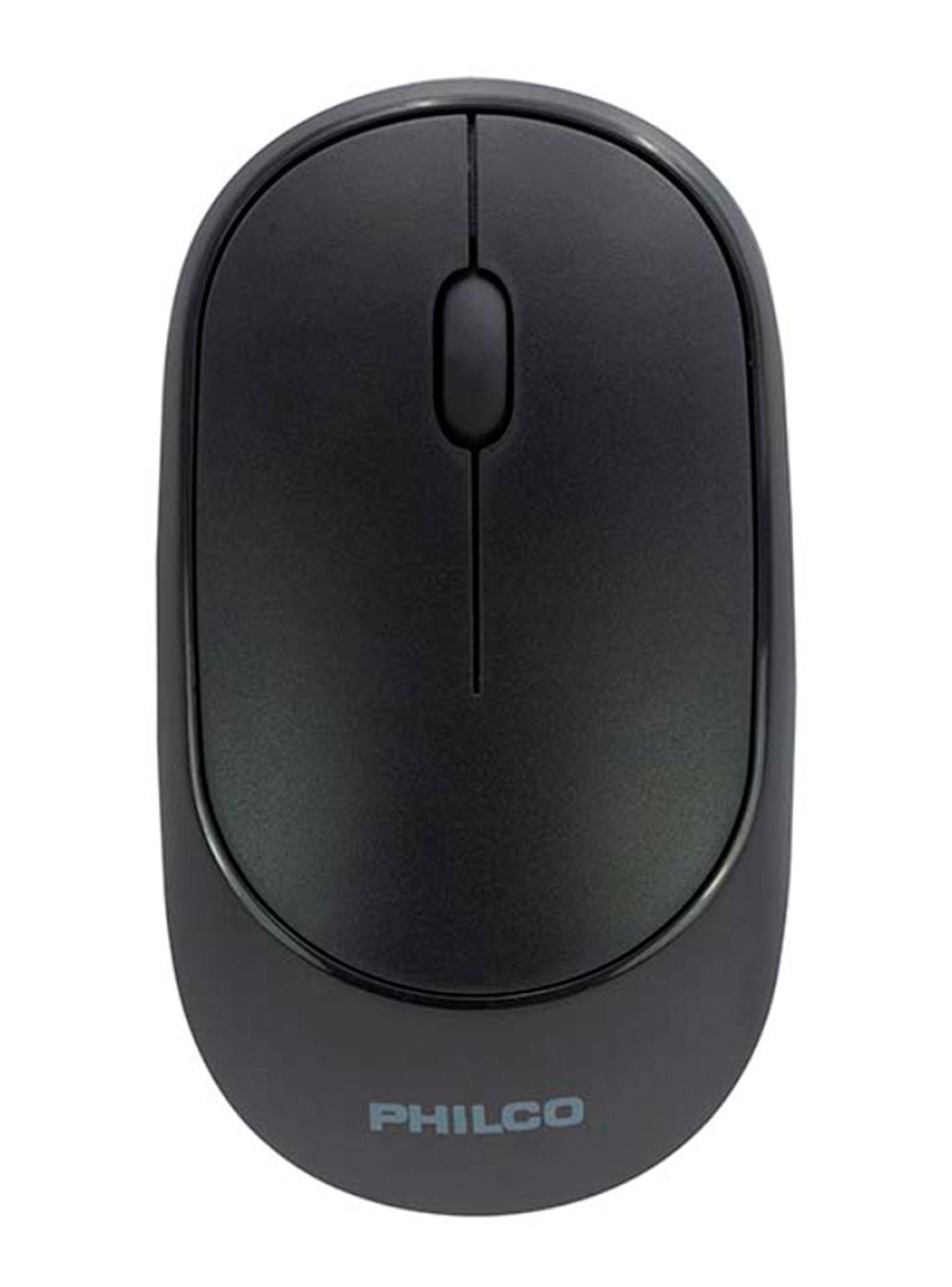 Mouse Philco Inalámbrico Con Recepción USB 1200 Dpi Negro-0