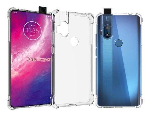 Carcasa Para Motorola One Hyper Transparente Reforzado-1