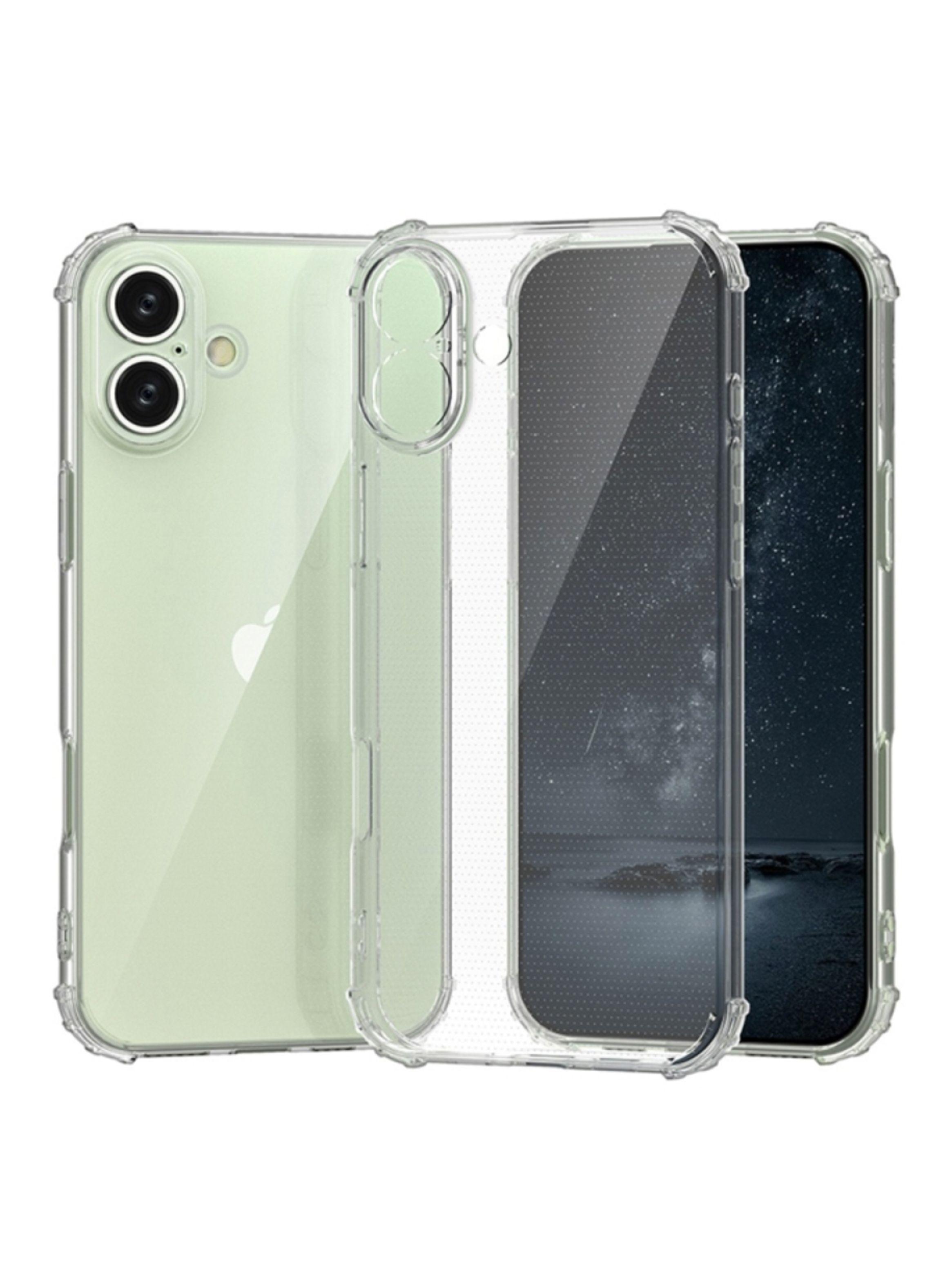 Carcasa Trasparente Para iPhone 16 + Lamina Vidrio-2