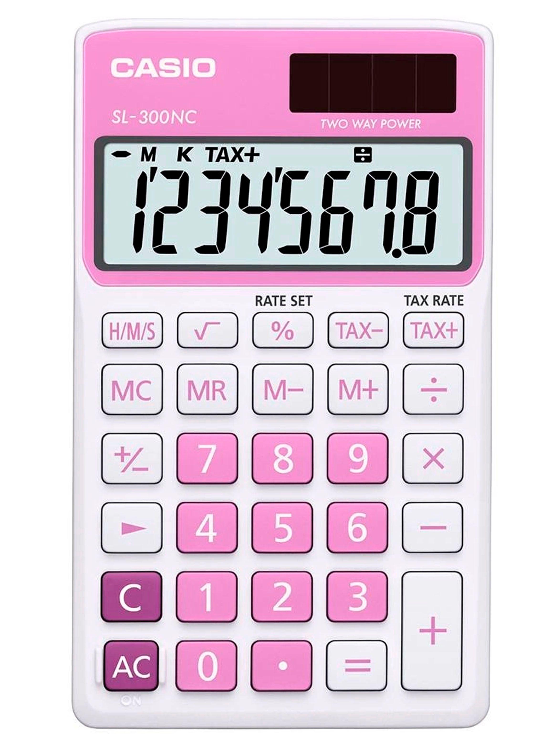Calculadora Portatil Con Panel Solar Pantalla LCD SL-300NCPK-3